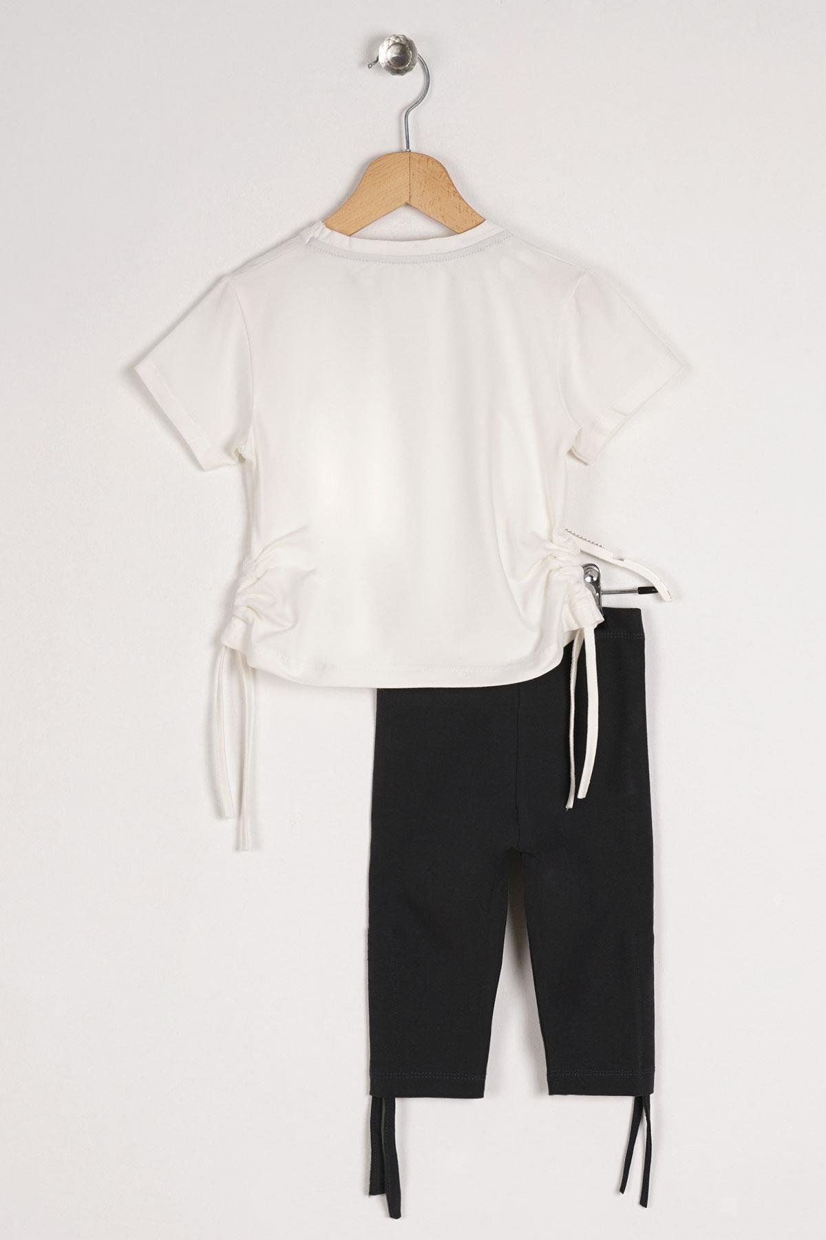 Acar 522182 Kız Cocuk 2-5 Yas Perfect Sister Baskılı Taytlı Takım