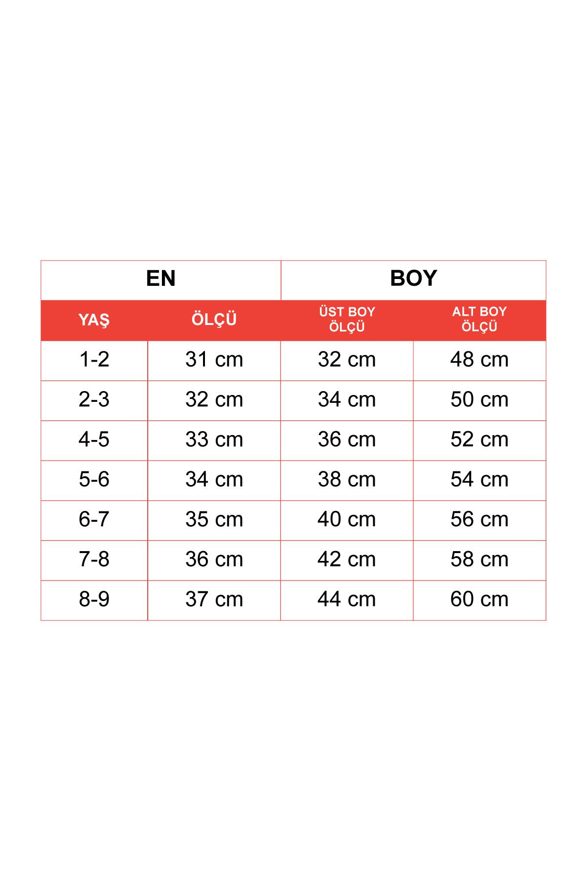 Acar 523028 Kız Cocuk 2-5 Yas Bebe Yaka Dantellı Omuz Fırfırlı Esofman Takım