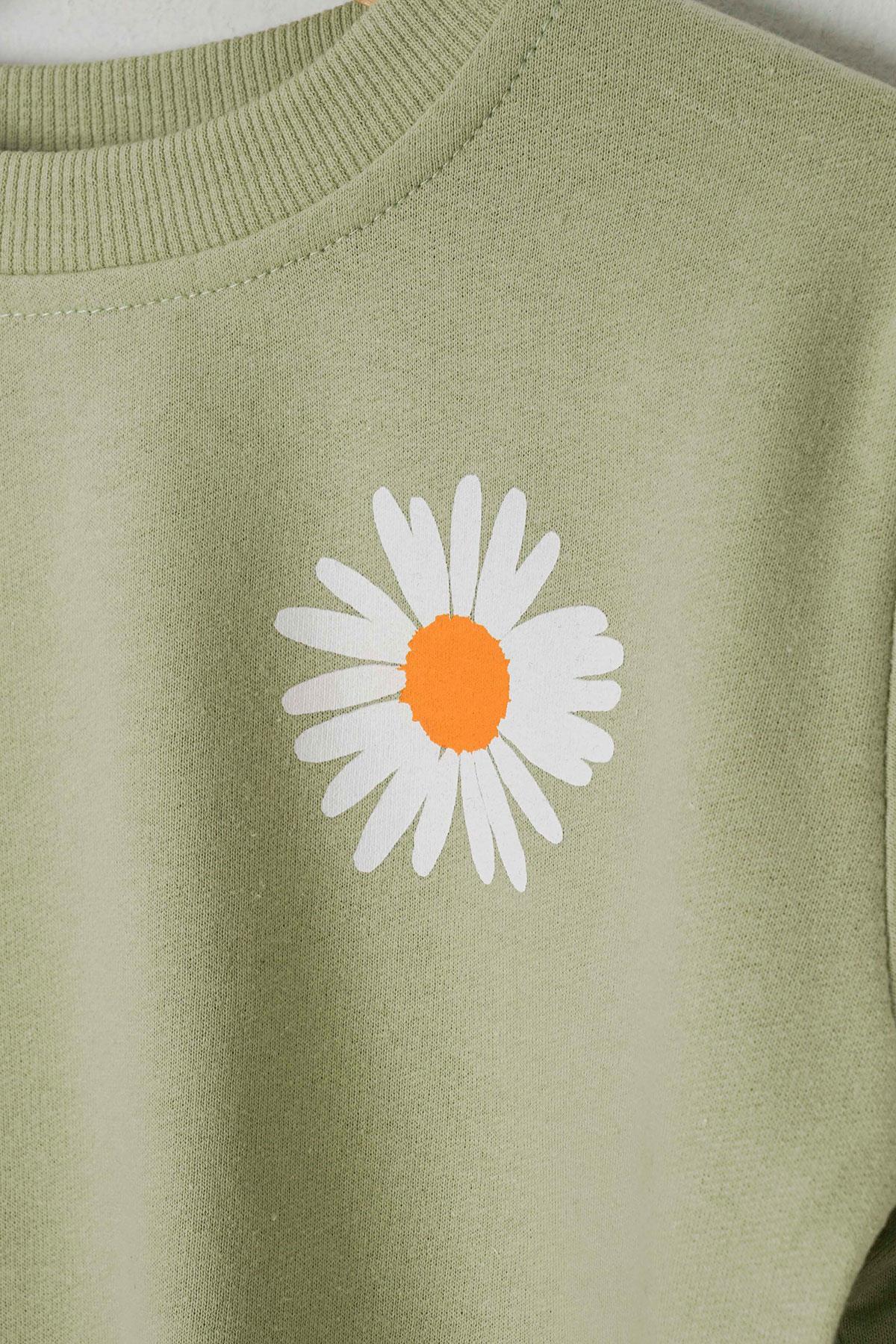 Acar 523129 Kız Cocuk 2-5 Yas Cıcek Desenlı Esofman Takım