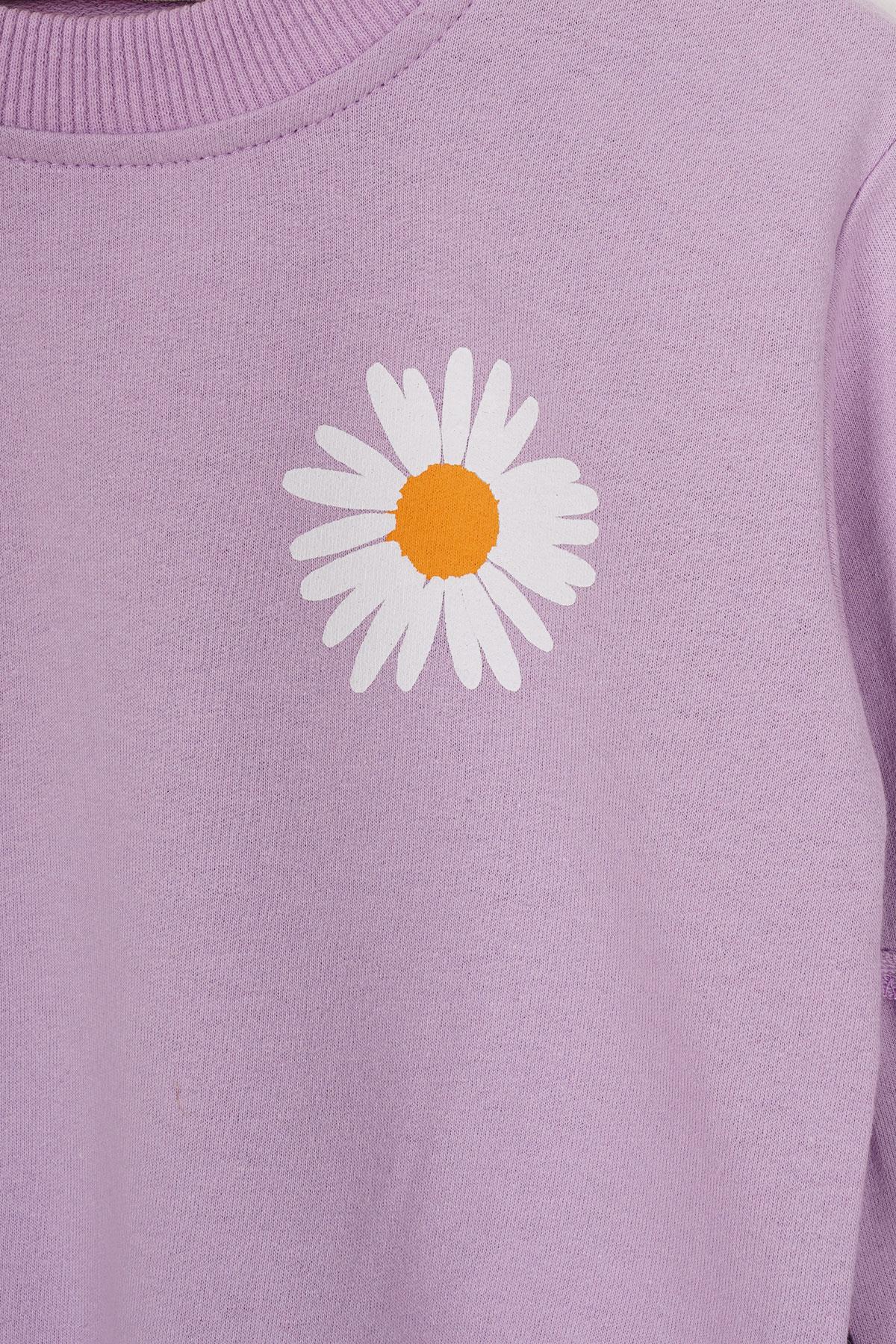 Acar 523129 Kız Cocuk 2-5 Yas Cıcek Desenlı Esofman Takım