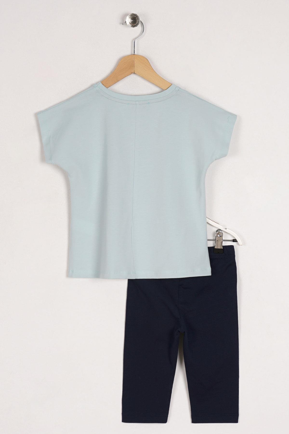 Acar 623078 Kız Cocuk 6-9 Yas Lıttle Thıng Colled Love Baskılı Taytlı Takım