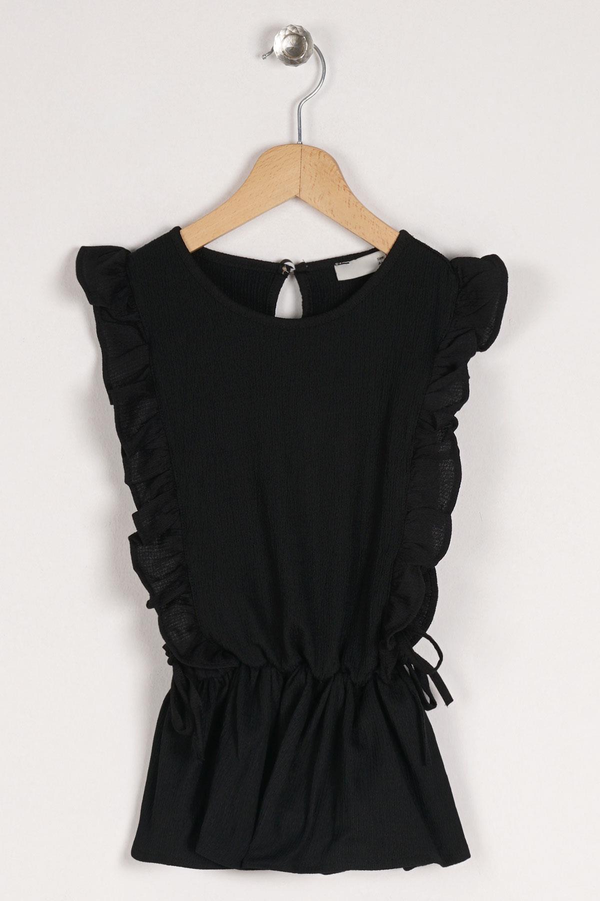 Acar 723062 Kız Cocuk 10-13 Yas Kolları Fırfırlı Bel Lastık Detaylı Tshırt