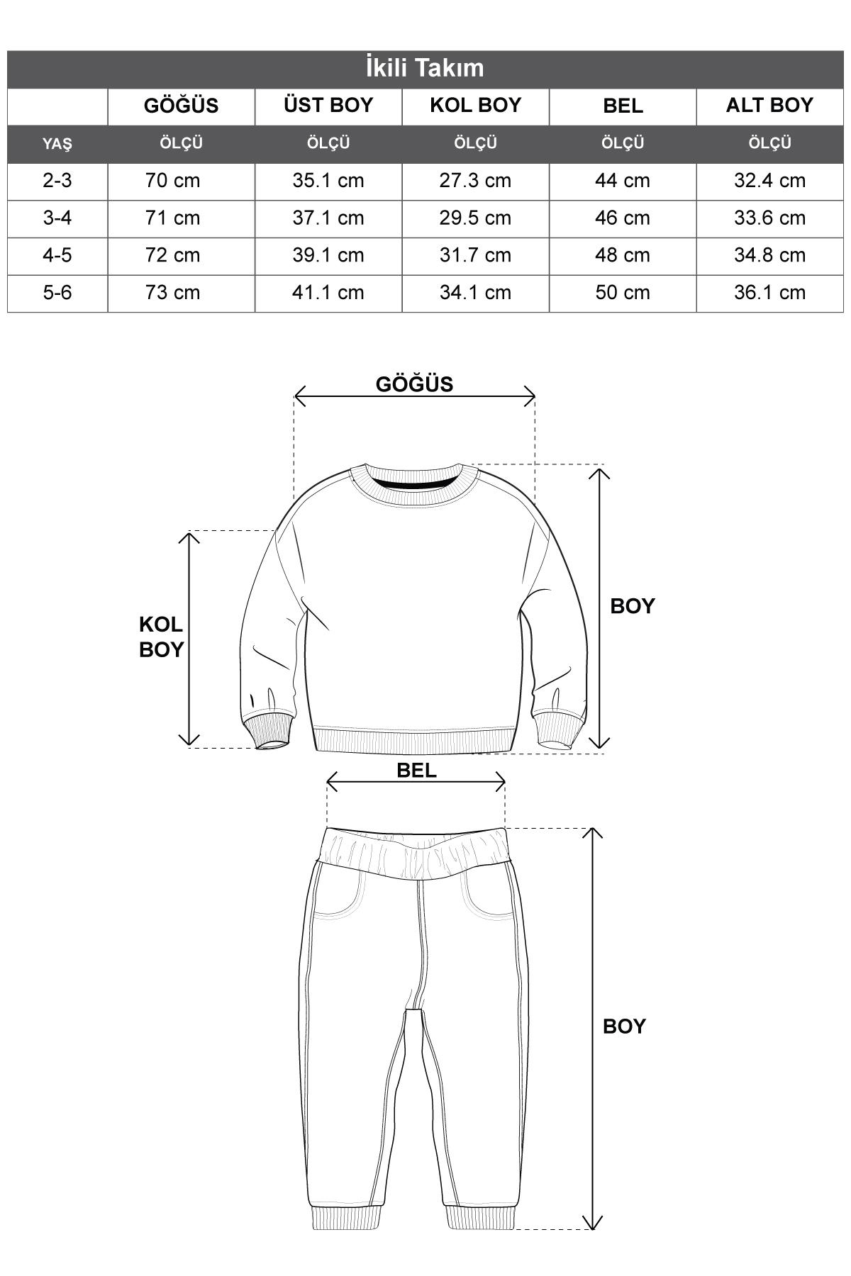 Bisiklet Yaka Uzun Kol Onu Sus Cep Kapaklı Pembe Renk Esofman Takım