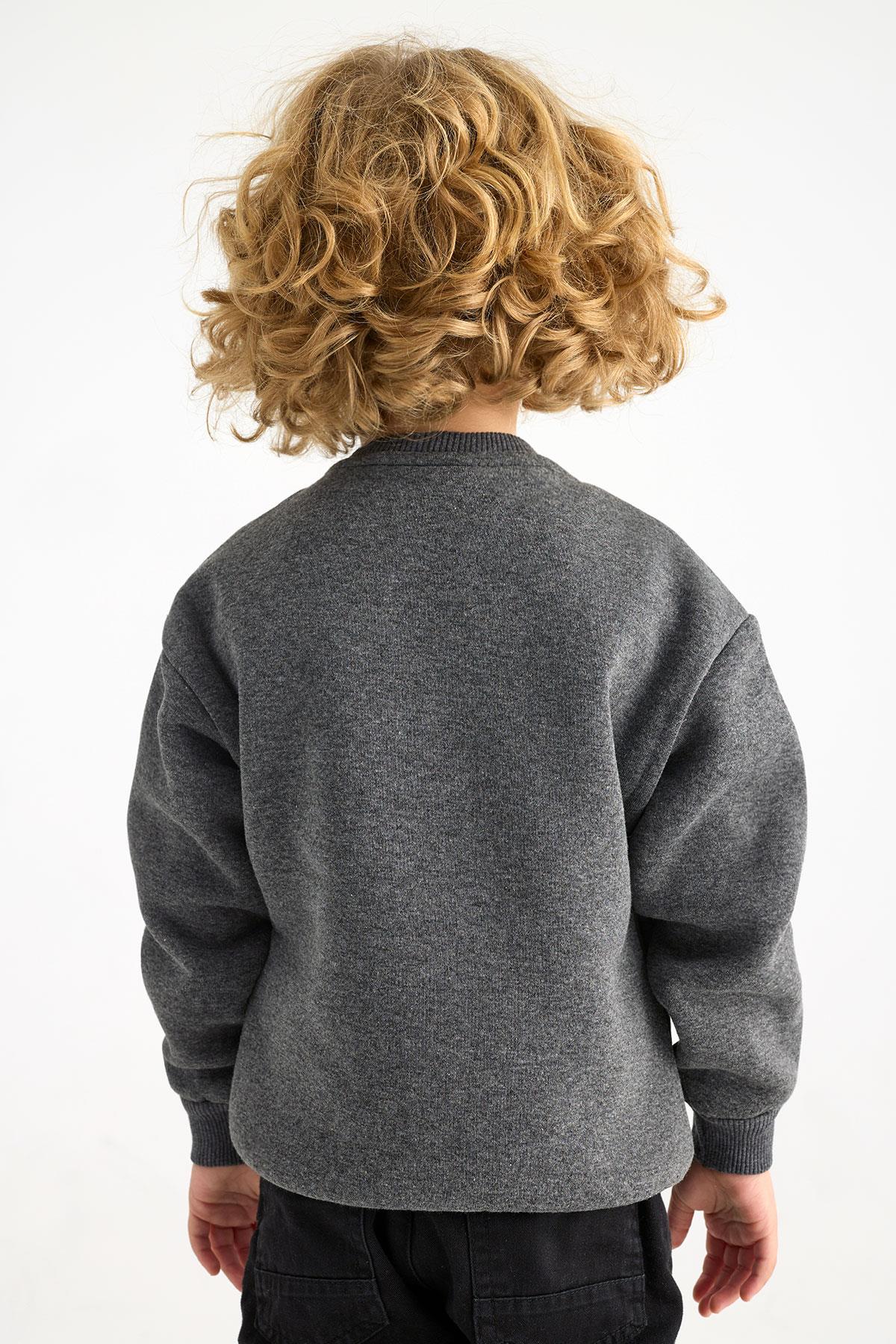 221446 ERKEK 5-8 YAŞ STORONG BASKILI SWEATSHIRT