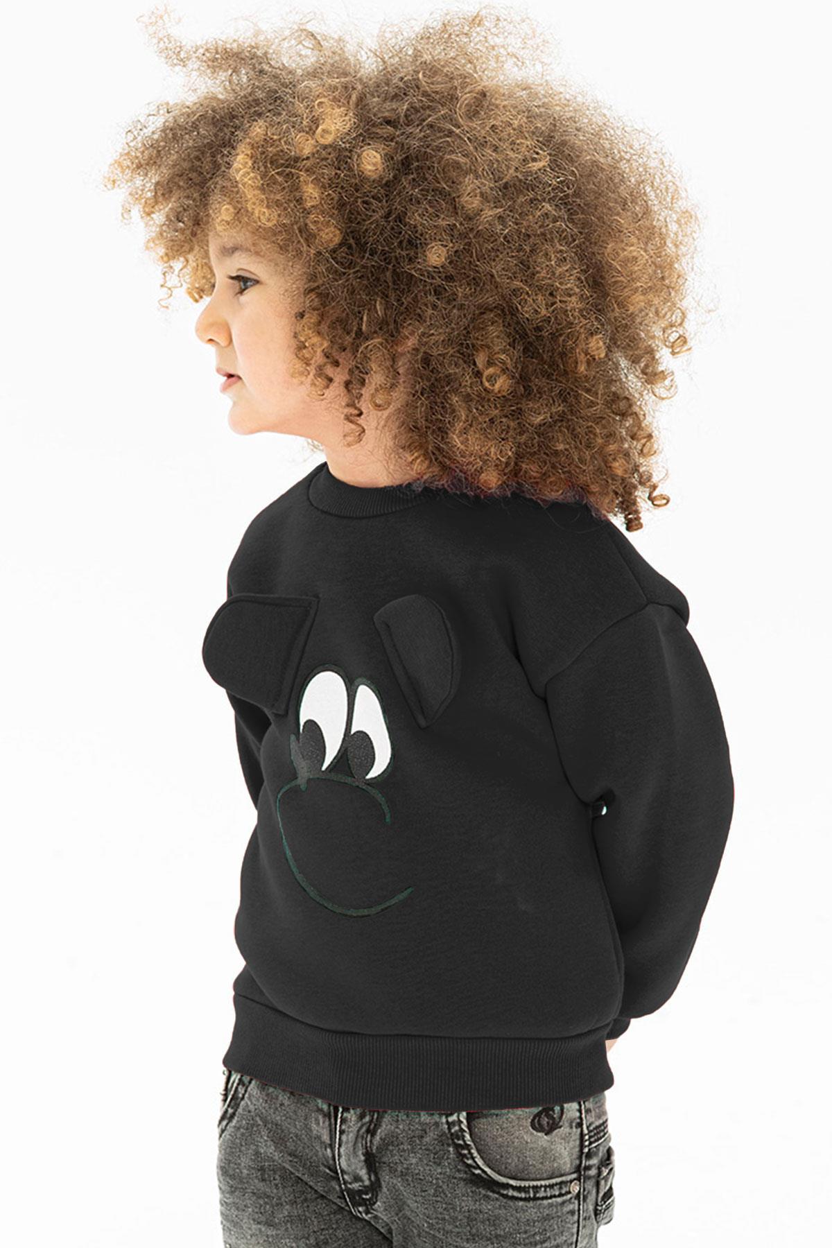 622615 KIZ 3-7 YAŞ KÖPEK BASKILI SWEATSHIRT