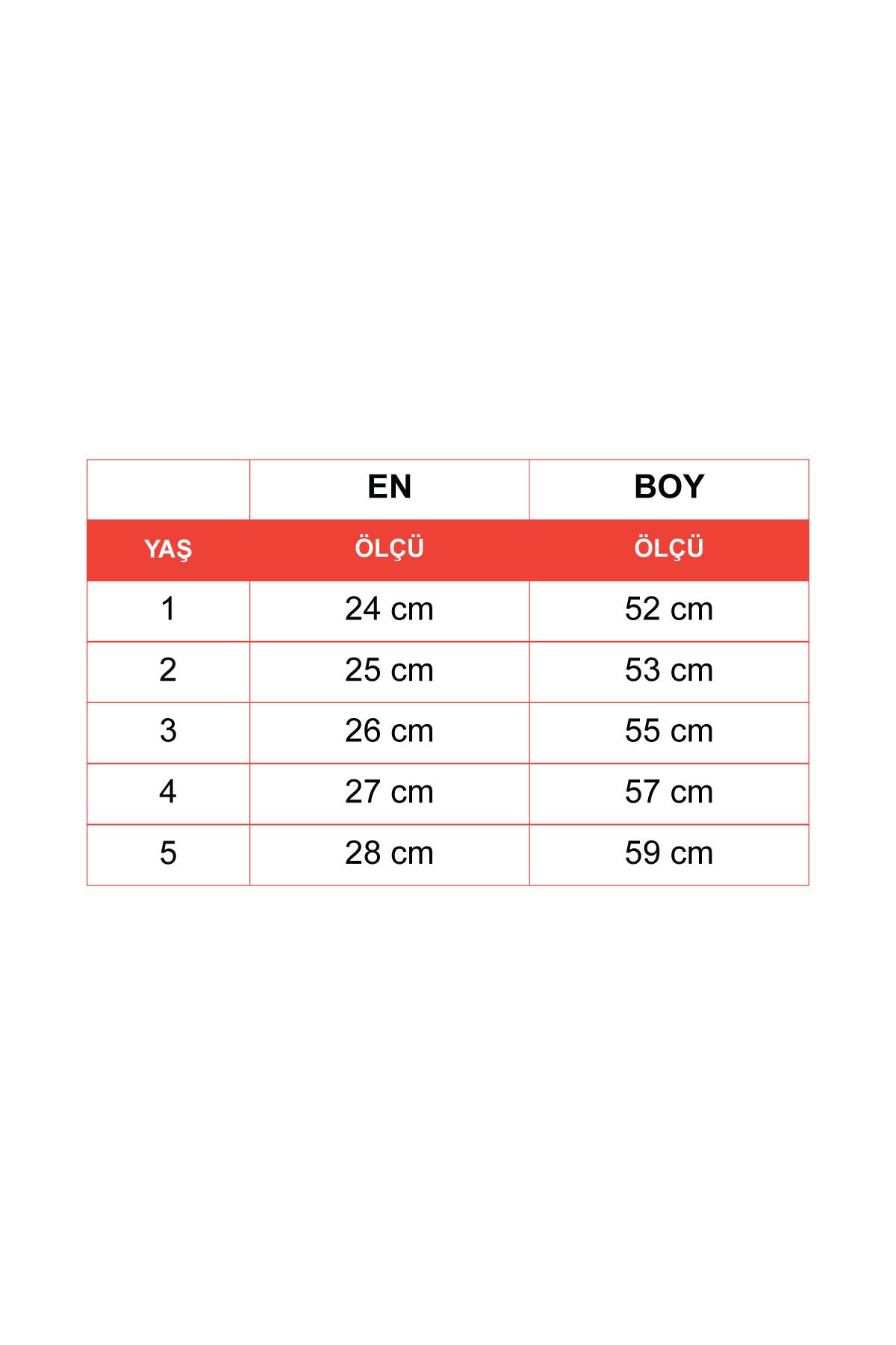 Acar 6020 Unısex 1-5 Yas Askısı Düğmeli Önü AyıcıkLı Pantolonlu Salopet