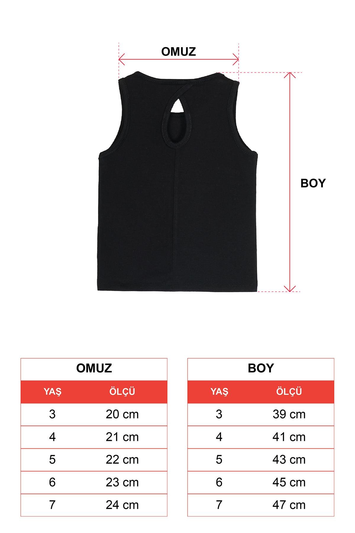 Acar 622888 Kız Cocuk 3-7 Yas Lets Takae Trip Baskılı Tshırt