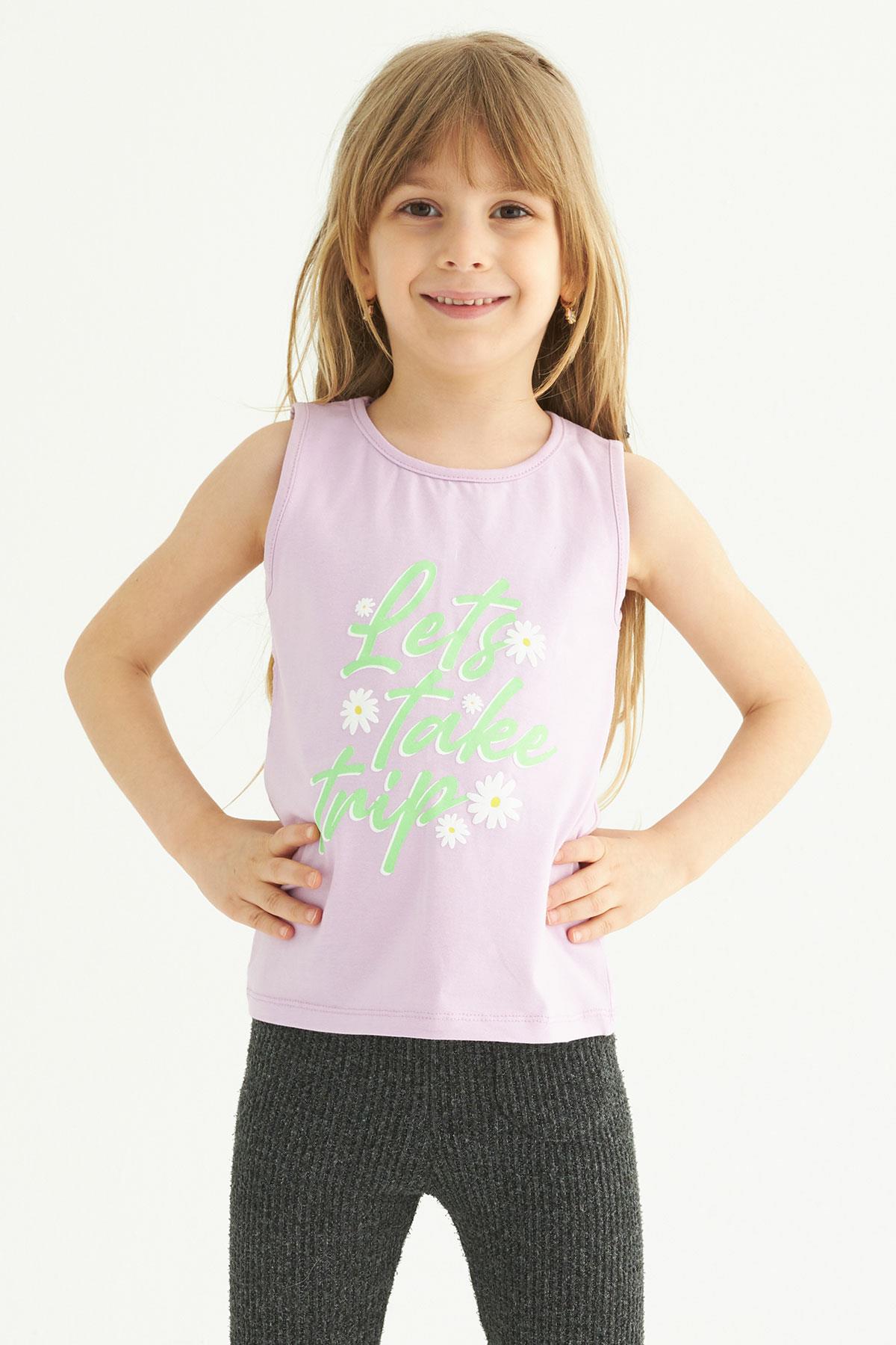 Acar 622888 Kız Cocuk 3-7 Yas Lets Takae Trip Baskılı Tshırt