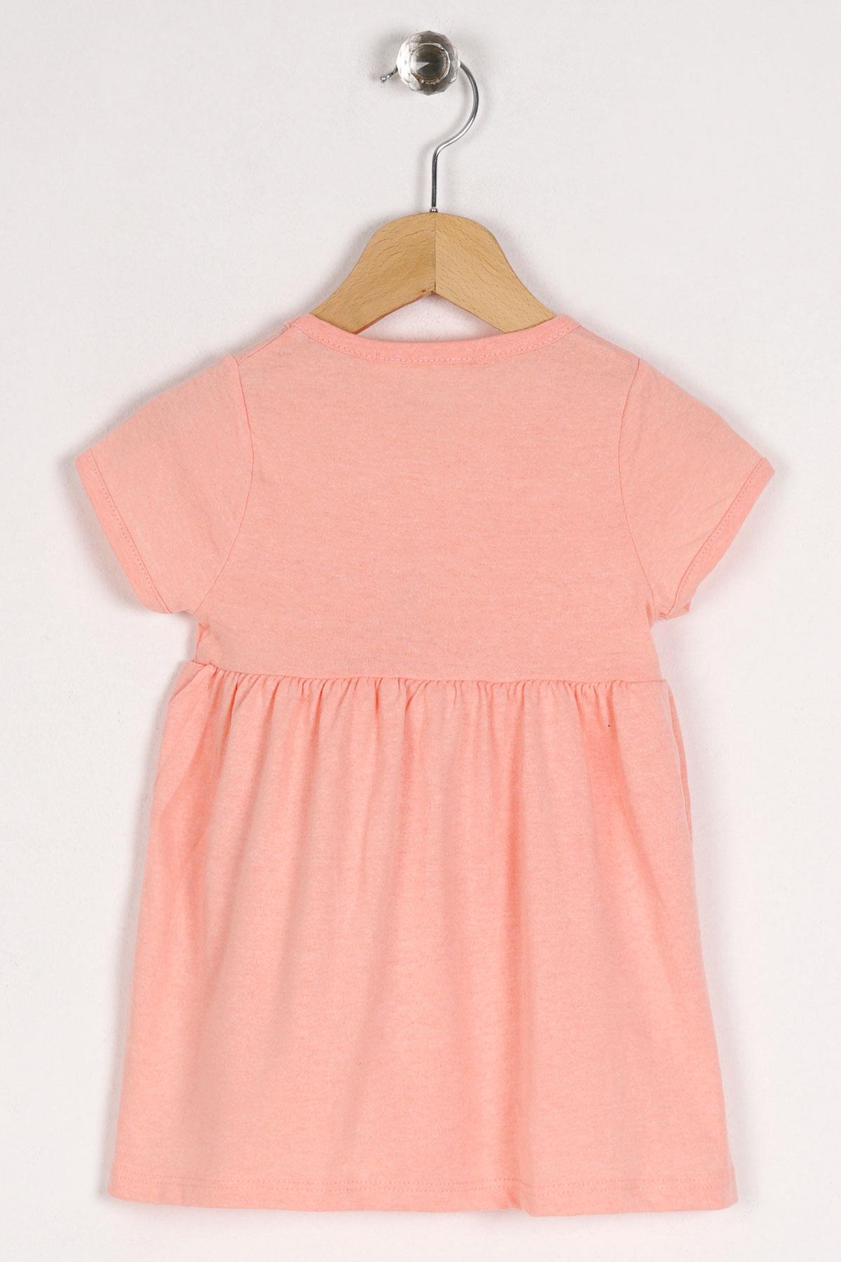 Wewe 8040 Kız Cocuk 1-4 Yas Puf Cıceklı Elbıse