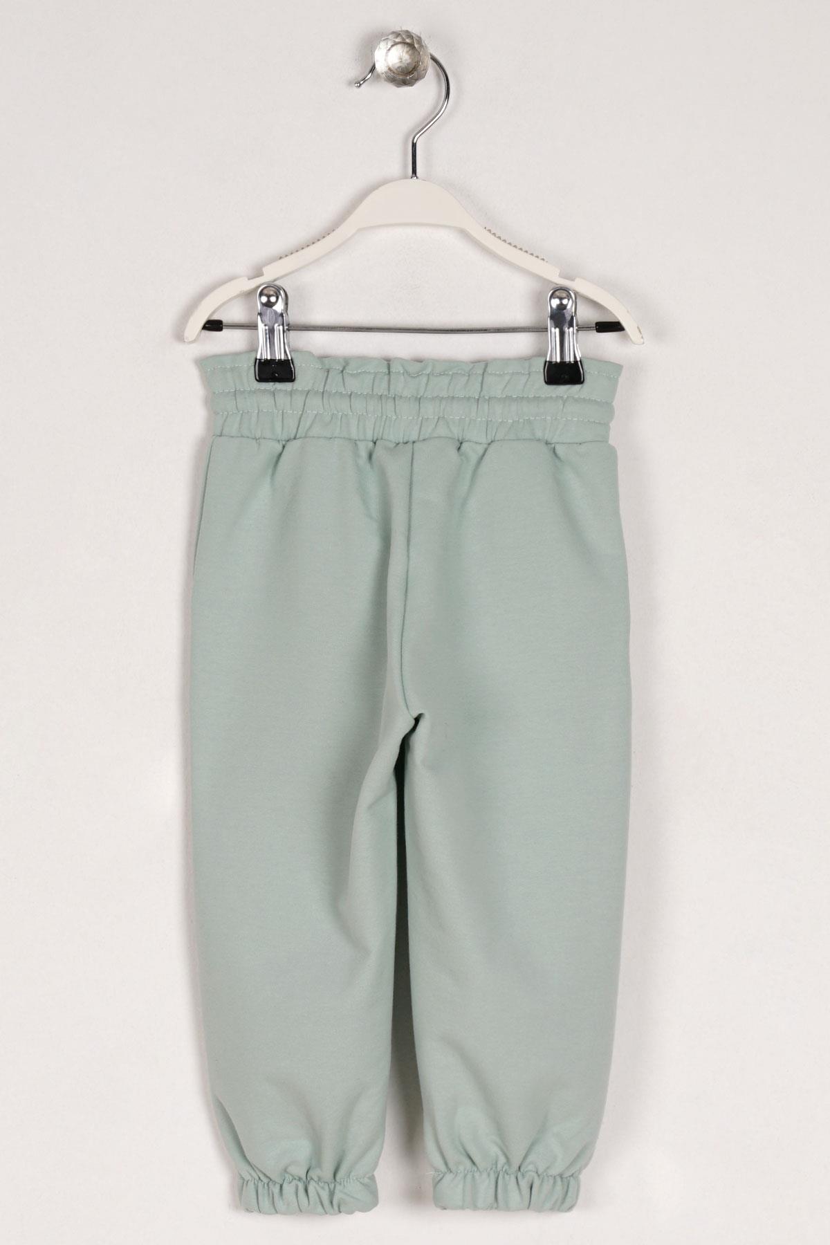 Lastık Pacalı Cagla Yesil Renk Kız Çocuk Esofman Tek Alt