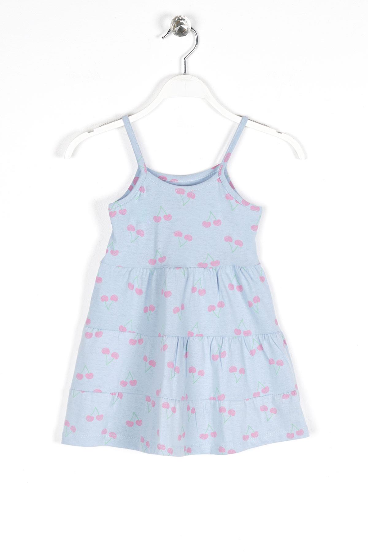 Alg Kız Cocuk 3-12 Yas Askılı Elbıse