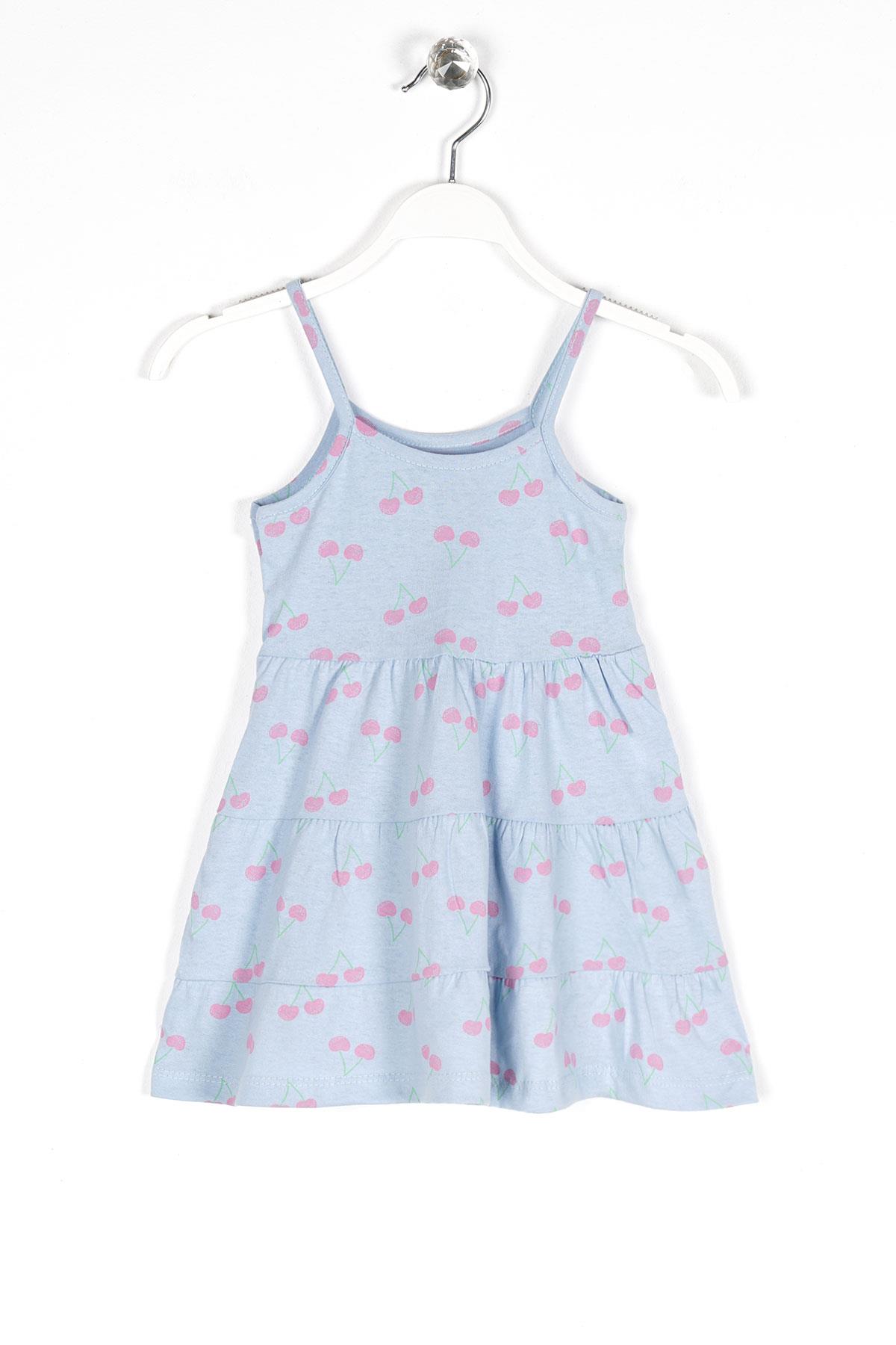 Alg Kız Cocuk 3-12 Yas Askılı Elbıse