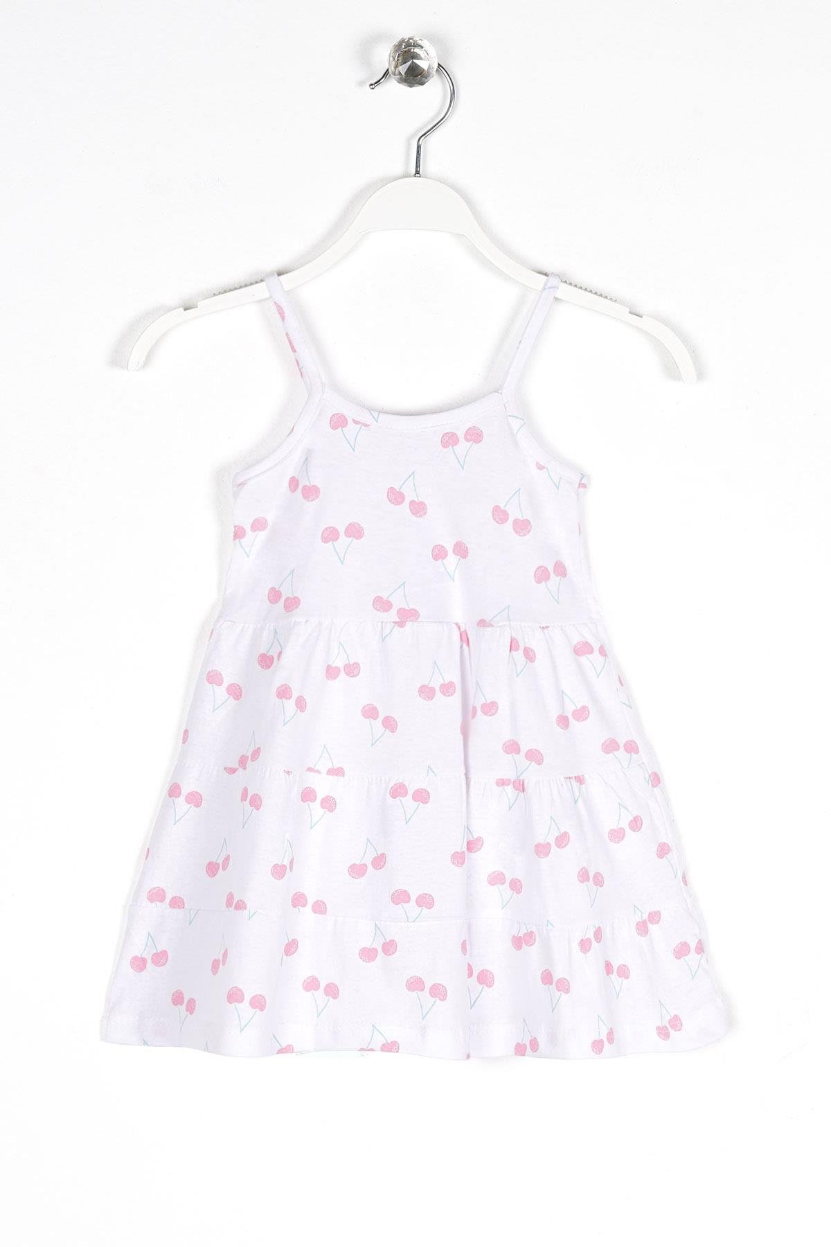 Alg Kız Cocuk 3-12 Yas Askılı Elbıse