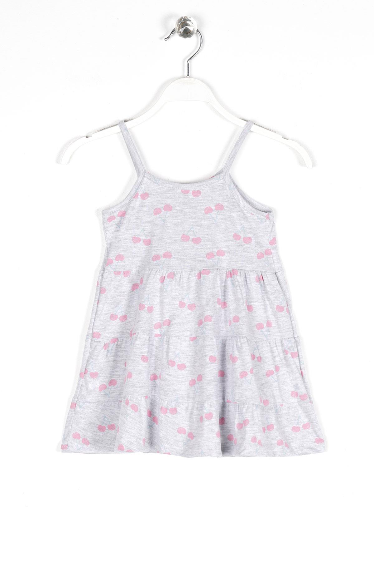 Alg Kız Cocuk 3-12 Yas Askılı Elbıse