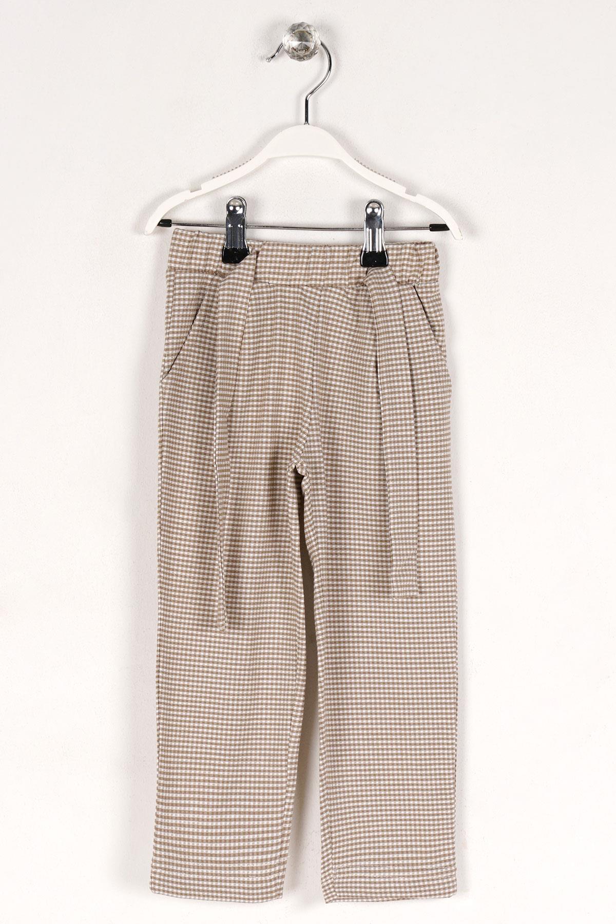Kız 2-5 Yaş Kuşaklı Pantolon