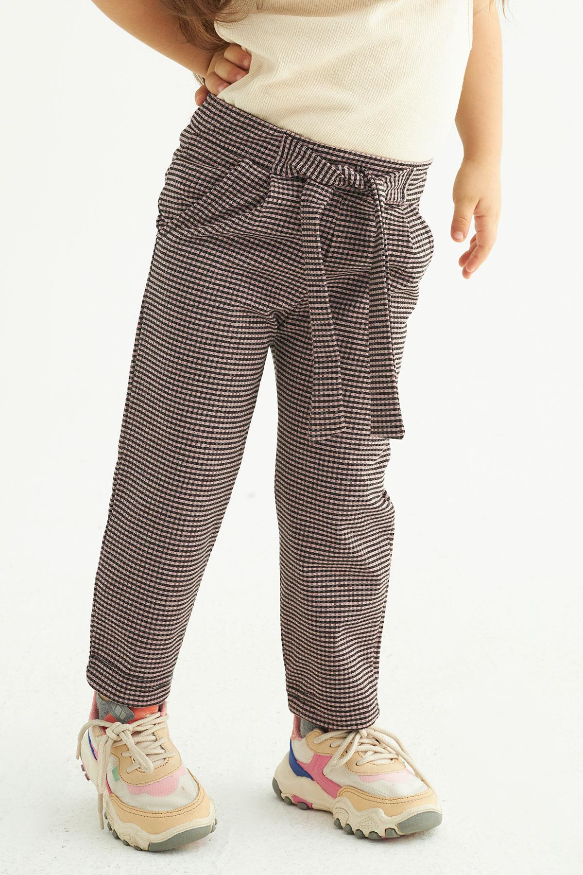 Kız 2-5 Yaş Kuşaklı Pantolon