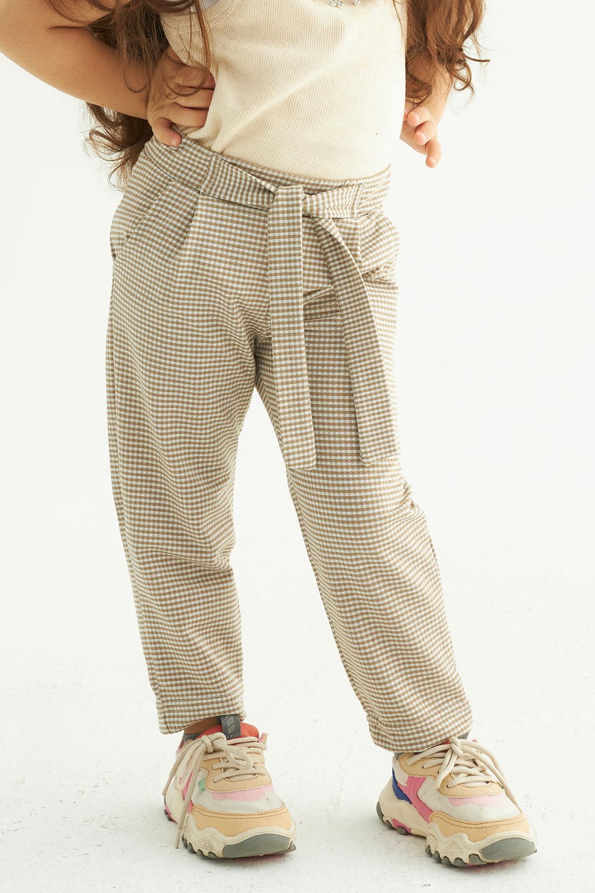 Kız 2-5 Yaş Kuşaklı Pantolon