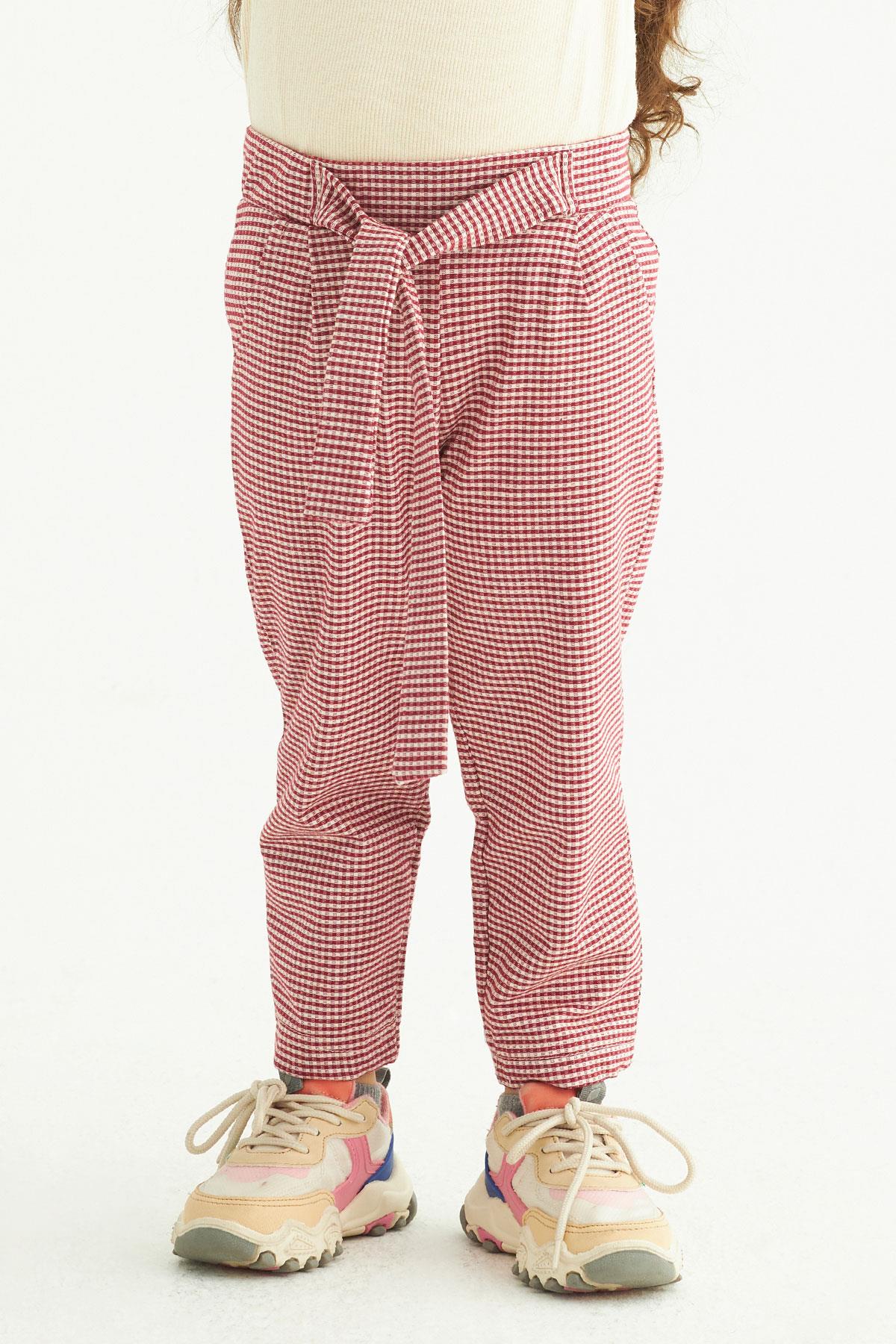 Kız 2-5 Yaş Kuşaklı Pantolon