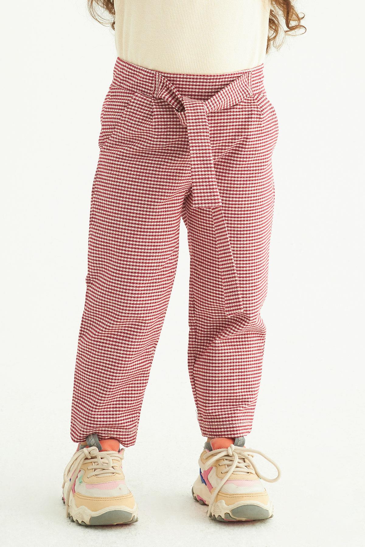 Kız 2-5 Yaş Kuşaklı Pantolon