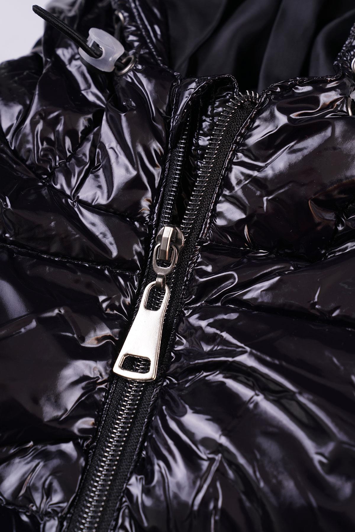 Mr. Who 1018 Kız Cocuk 8-12 Yas Kapusonlu Jel Dolum Mont