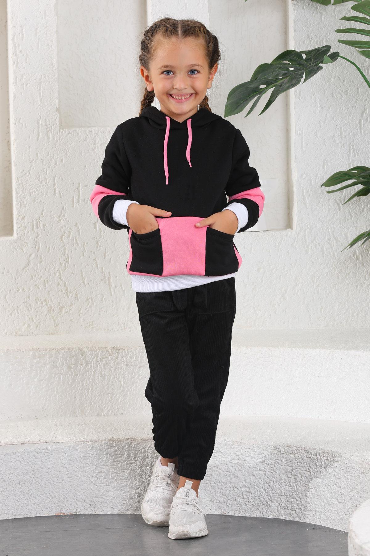 Polowest Kız 3-7/ 5-8 / 9-12 / 13-16 Yaş Düz Kadife Pantolon 10026-27-28-29-30-31