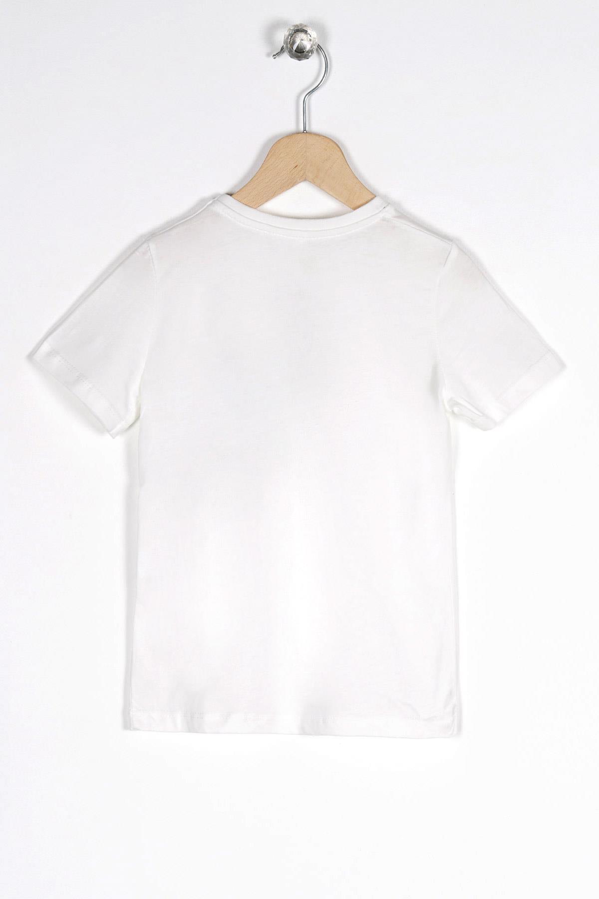 Wewe 221573-321573 Erkek Cocuk Kıds Glow Inthe Dark Cep Baskılı Tshırt