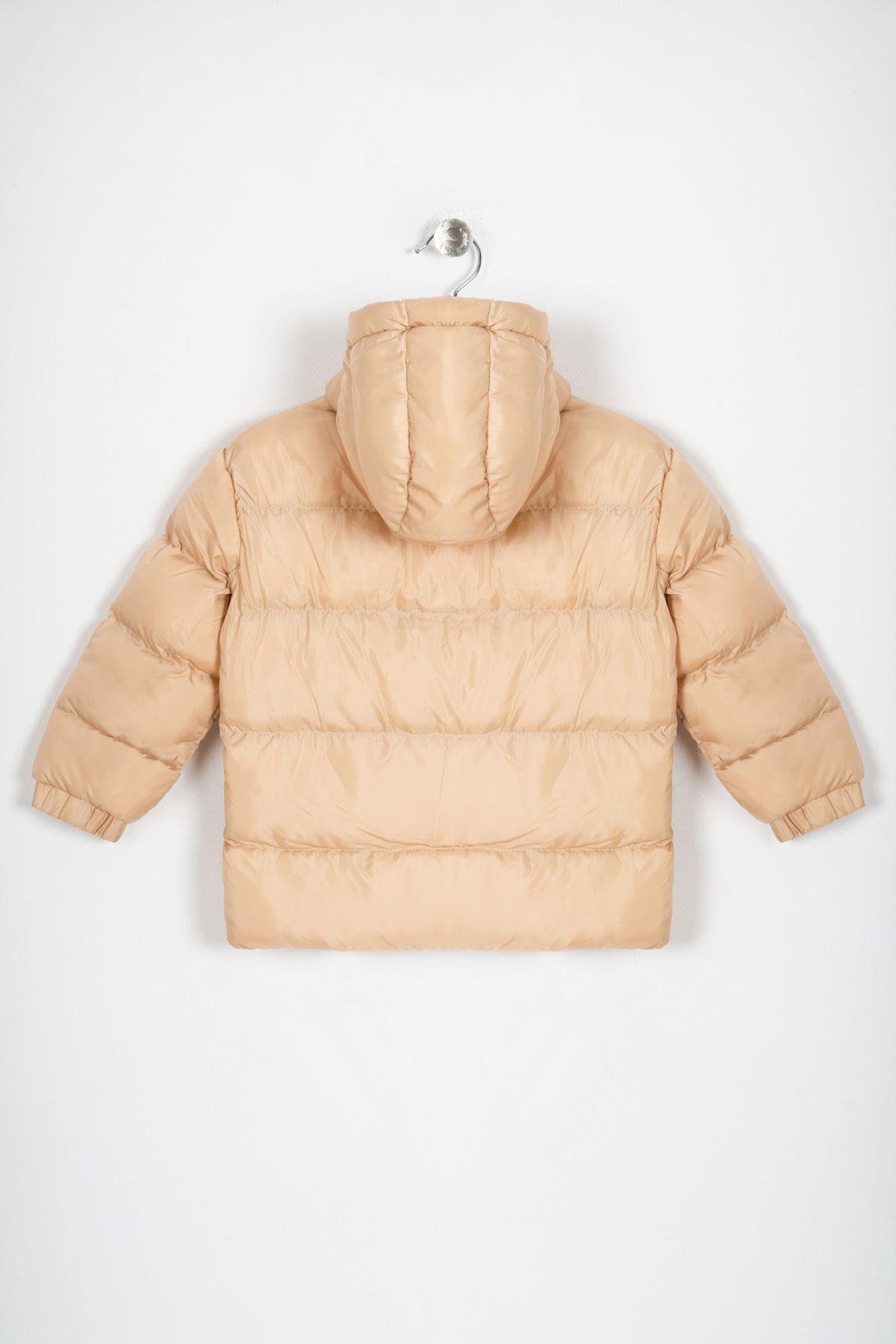 Worrn 1034 Erkek Cocuk 3-7 Yas Dugmelı Fermuarlı Kapsonlu Uzun Kollu Mont