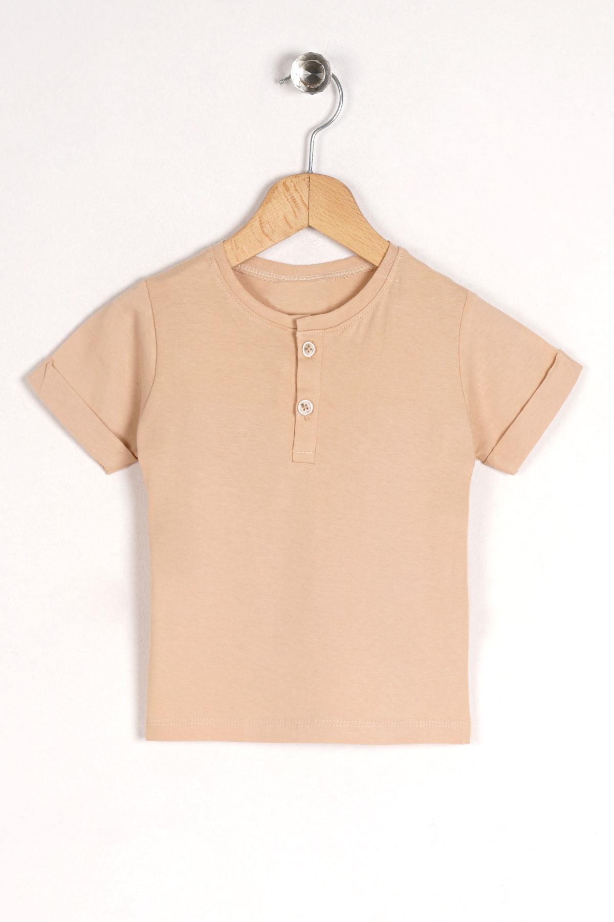 Worrn 2043 Erkek Cocuk 1-3 Yas Ayı Aplıke Nakıslı Sortlu Salopet Takım