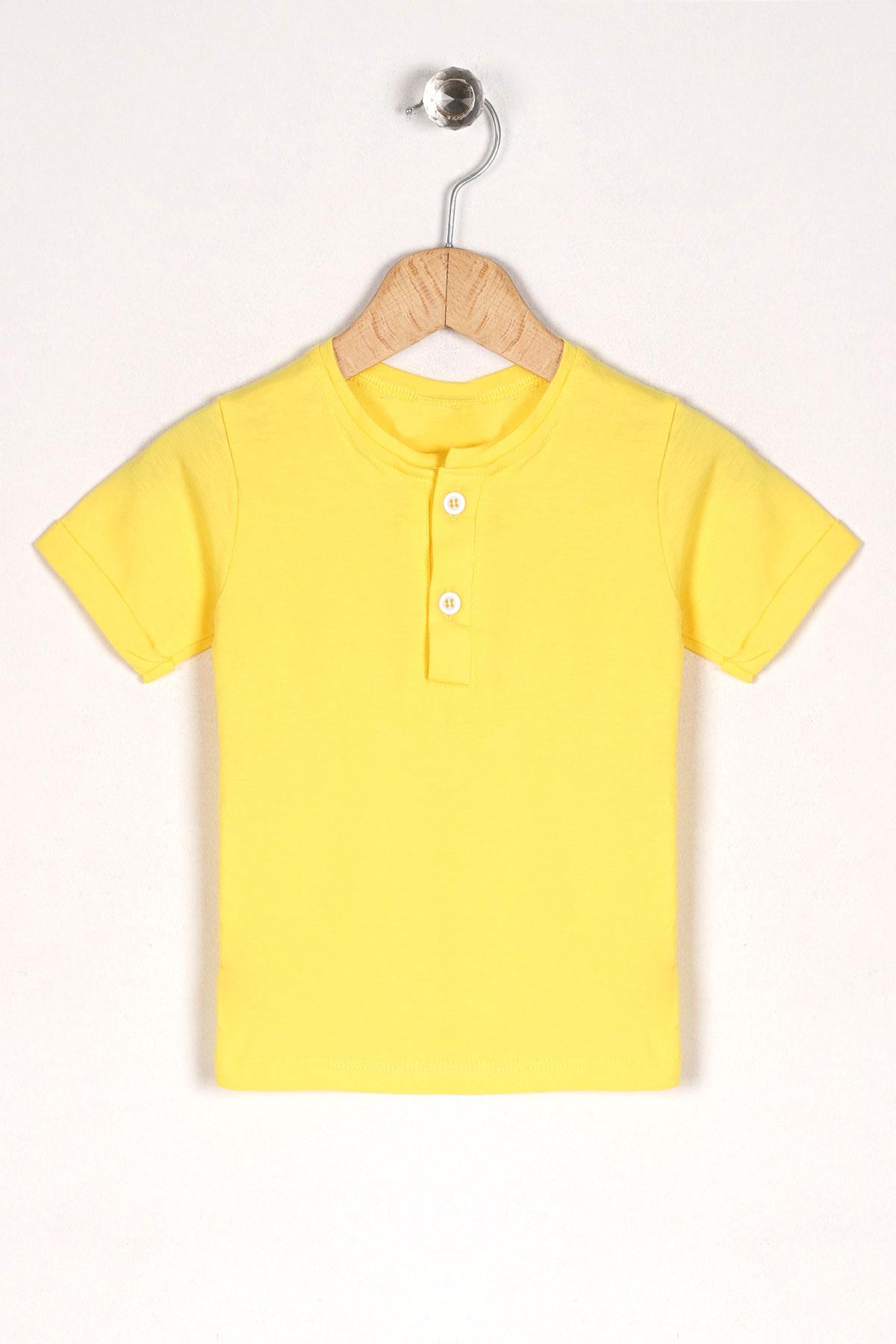 Worrn 2053 Erkek Cocuk 1-3 Yas Panda Fıgurlu Icı Tshırtlu Sortlu Salopet