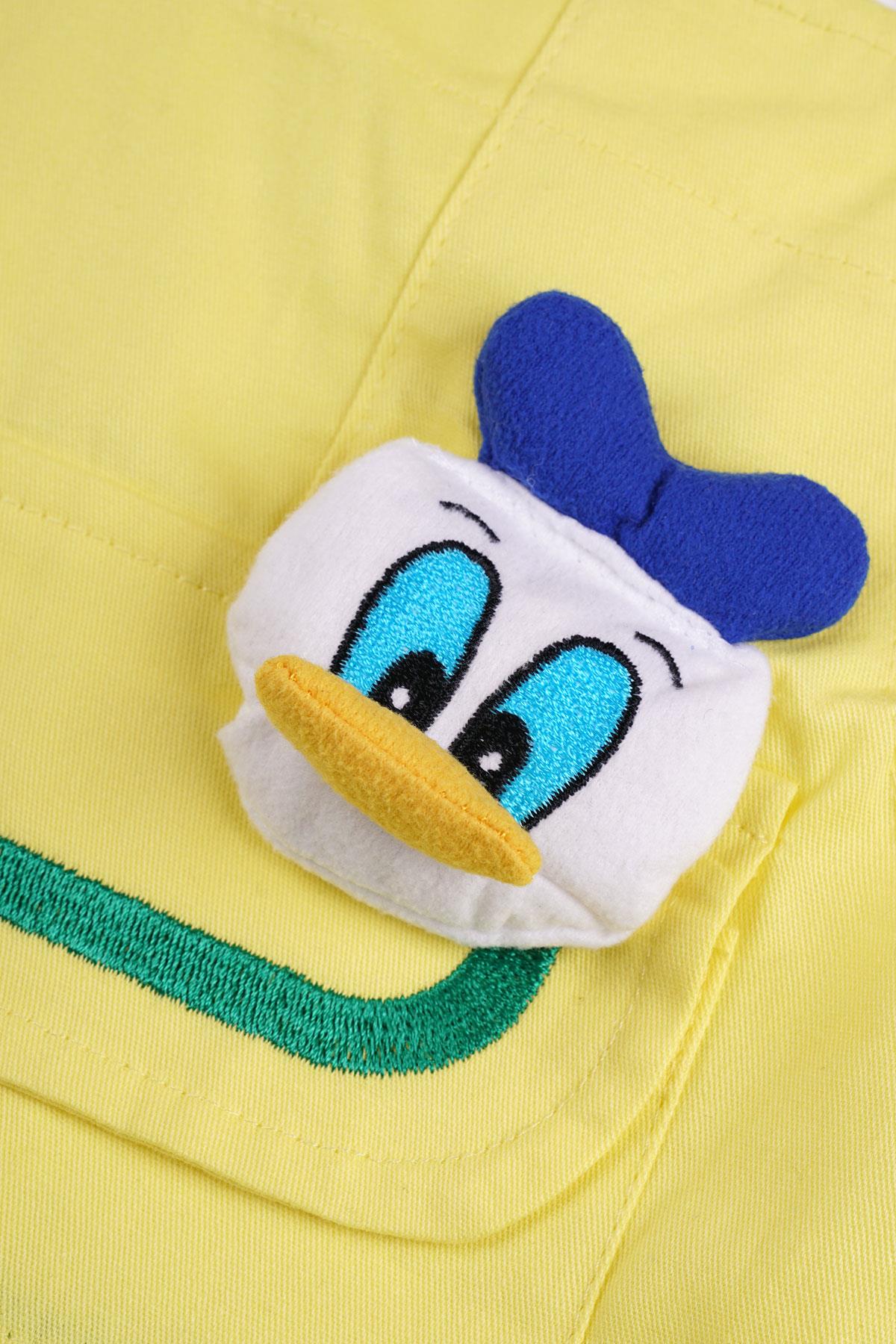 Worrn 2054 Erkek Cocuk 1-3 Yas Donald Fıgurlu On Cep Detaylı Sortlu Salopet