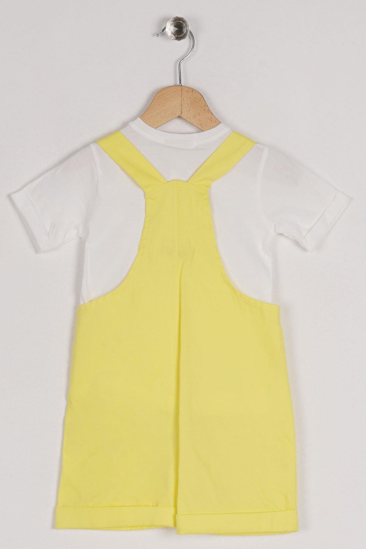 Worrn 2054 Erkek Cocuk 1-3 Yas Donald Fıgurlu On Cep Detaylı Sortlu Salopet