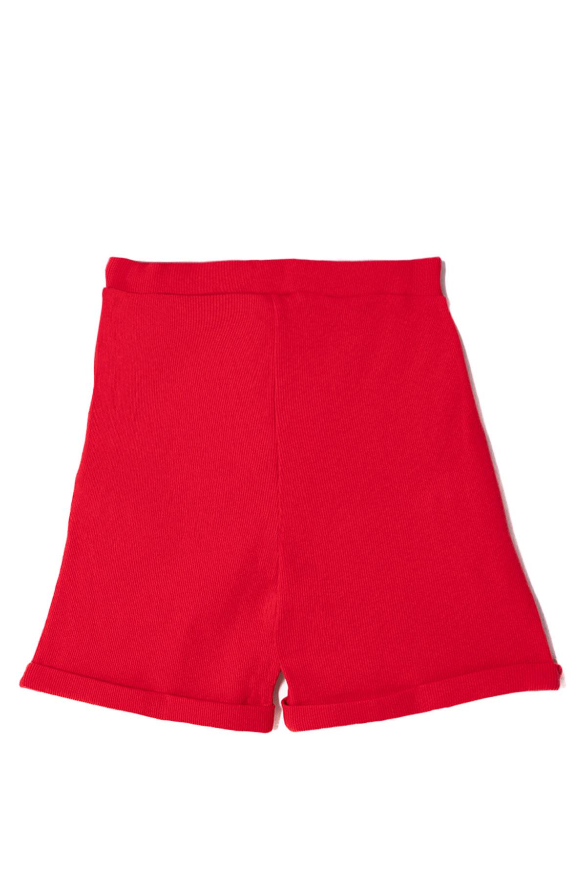 Fitilli Siyah Renk Üçlü Kız Çocuk Şort