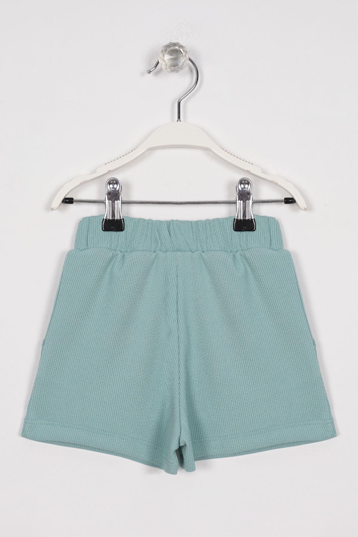 Fittilli Cepli Çağla Yeşili Renk Kız Çocuk Şort