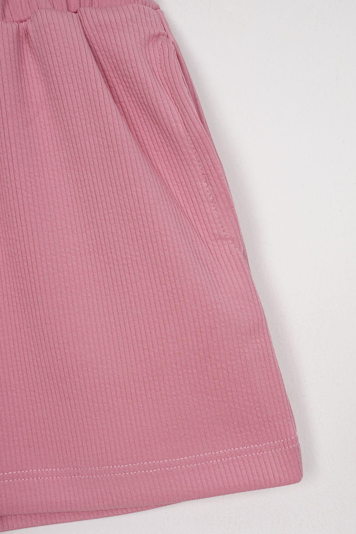 Fittilli Cepli Pembe Renk Kız Çocuk Şort