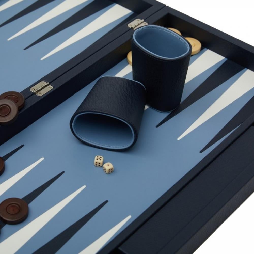 Aeris Lacivert Büyük Boy Deri Tavla