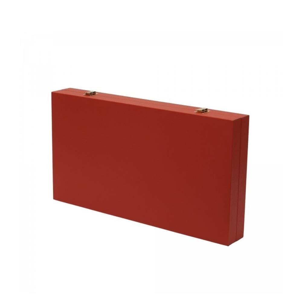 Aeris Turuncu Küçük Boy Deri Tavla