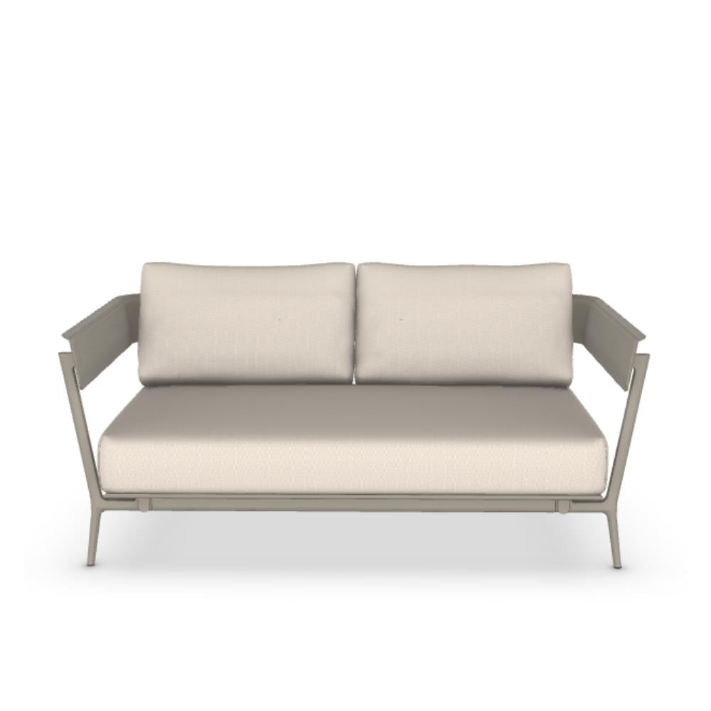 Aikana İkili Kanepe-Aluminium Pearly Gold (11)-(Minder Hariç)