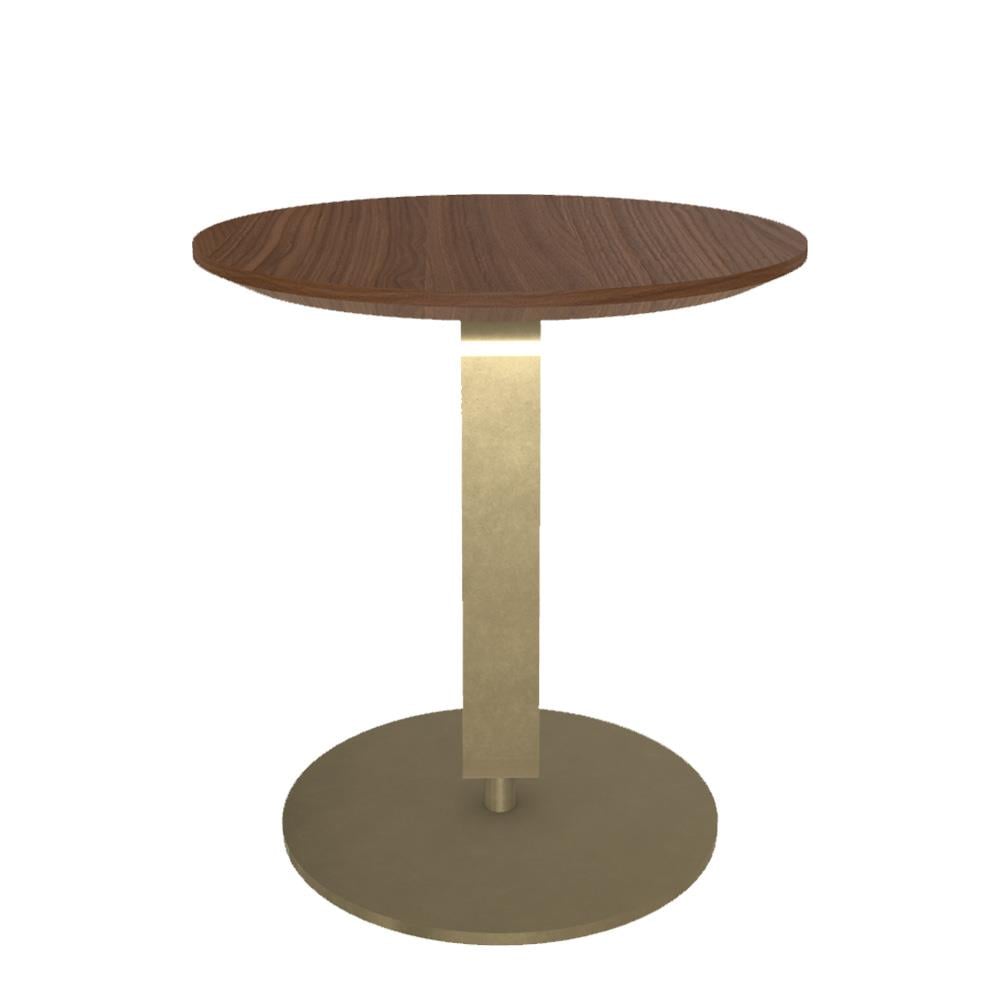 Alfred Sehpa (45) - Lacquered Gold (M325) - Veneer Walnut (L036)