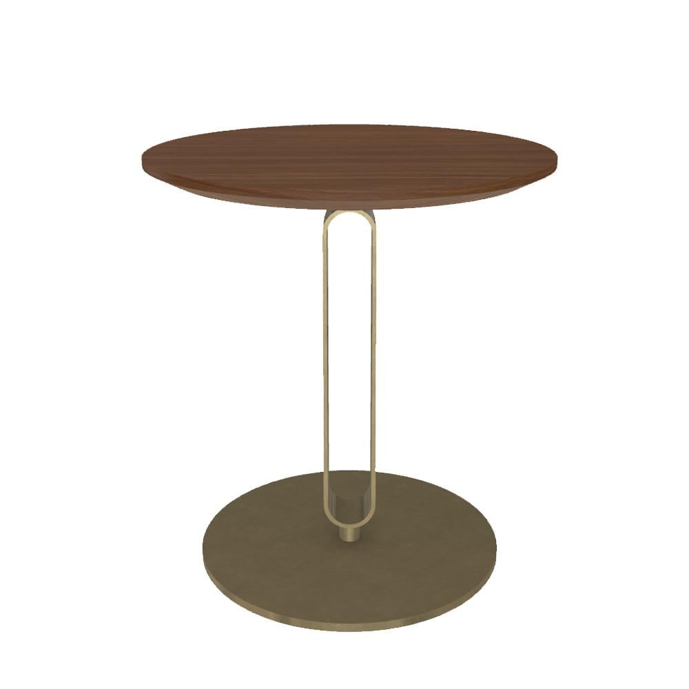 Alfred Sehpa (45) - Lacquered Gold (M325) - Veneer Walnut (L036)