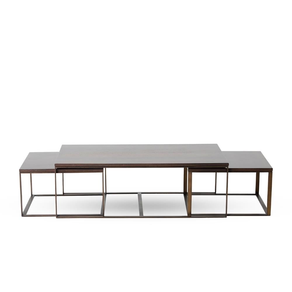 Allure İç İçe Geçmeli Orta  Ve Yan Sehpalar