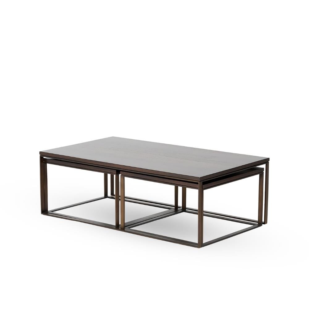 Allure İç İçe Geçmeli Orta  Ve Yan Sehpalar