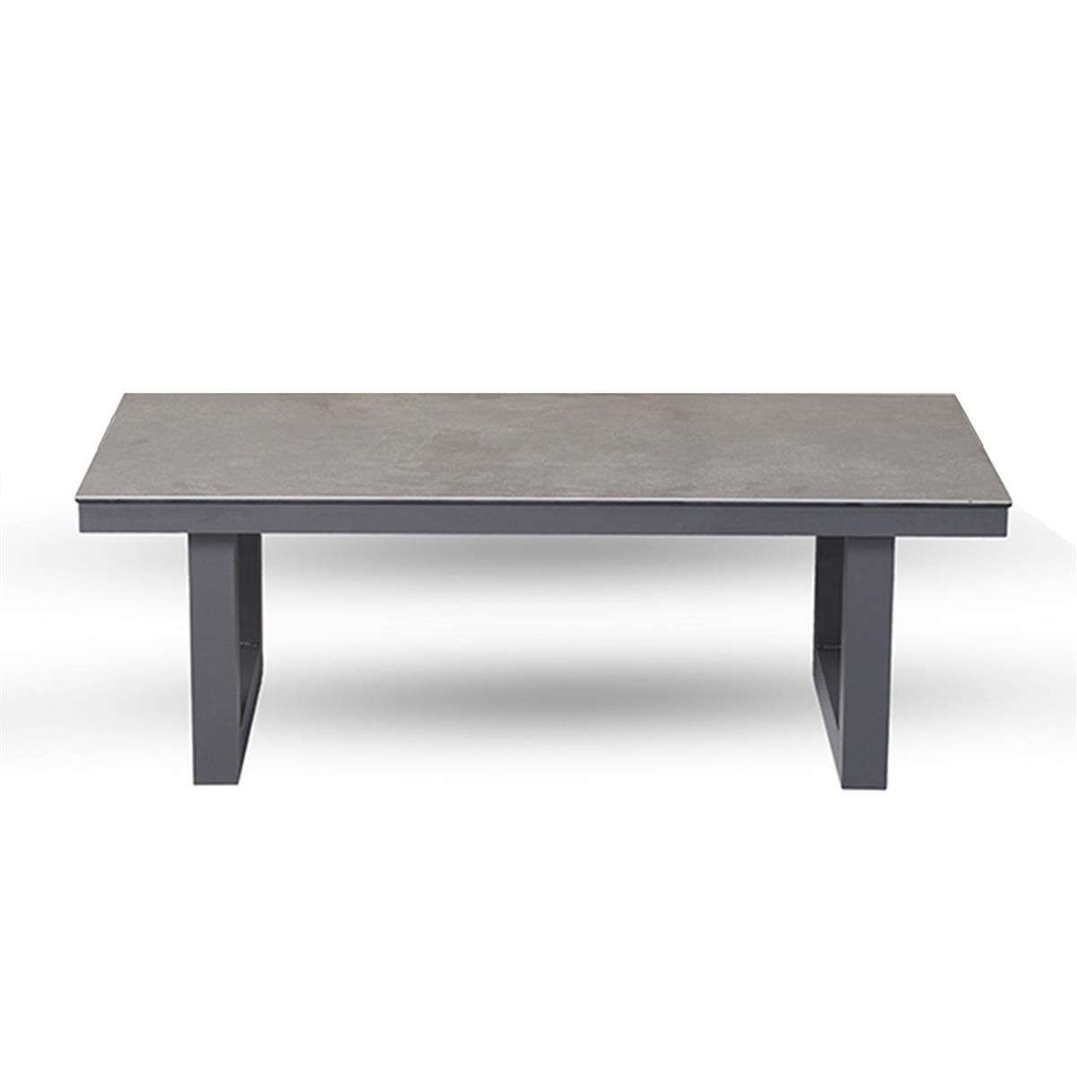 Aluminyum Orta  U Ayayklı Sehpa 60x120 cm-(30x40)-Antrasit