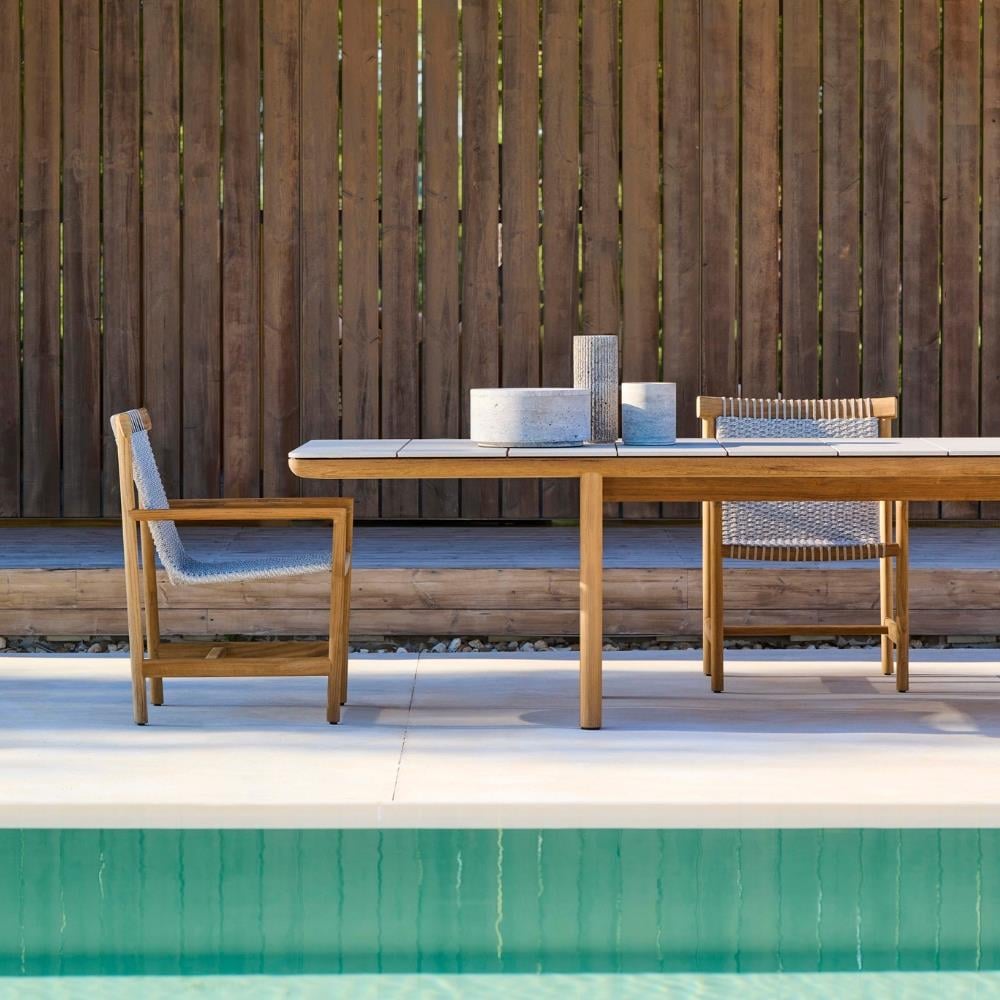 Amanu Teak Yemek Masası  - Top Sabbia (C15) - 290 cm