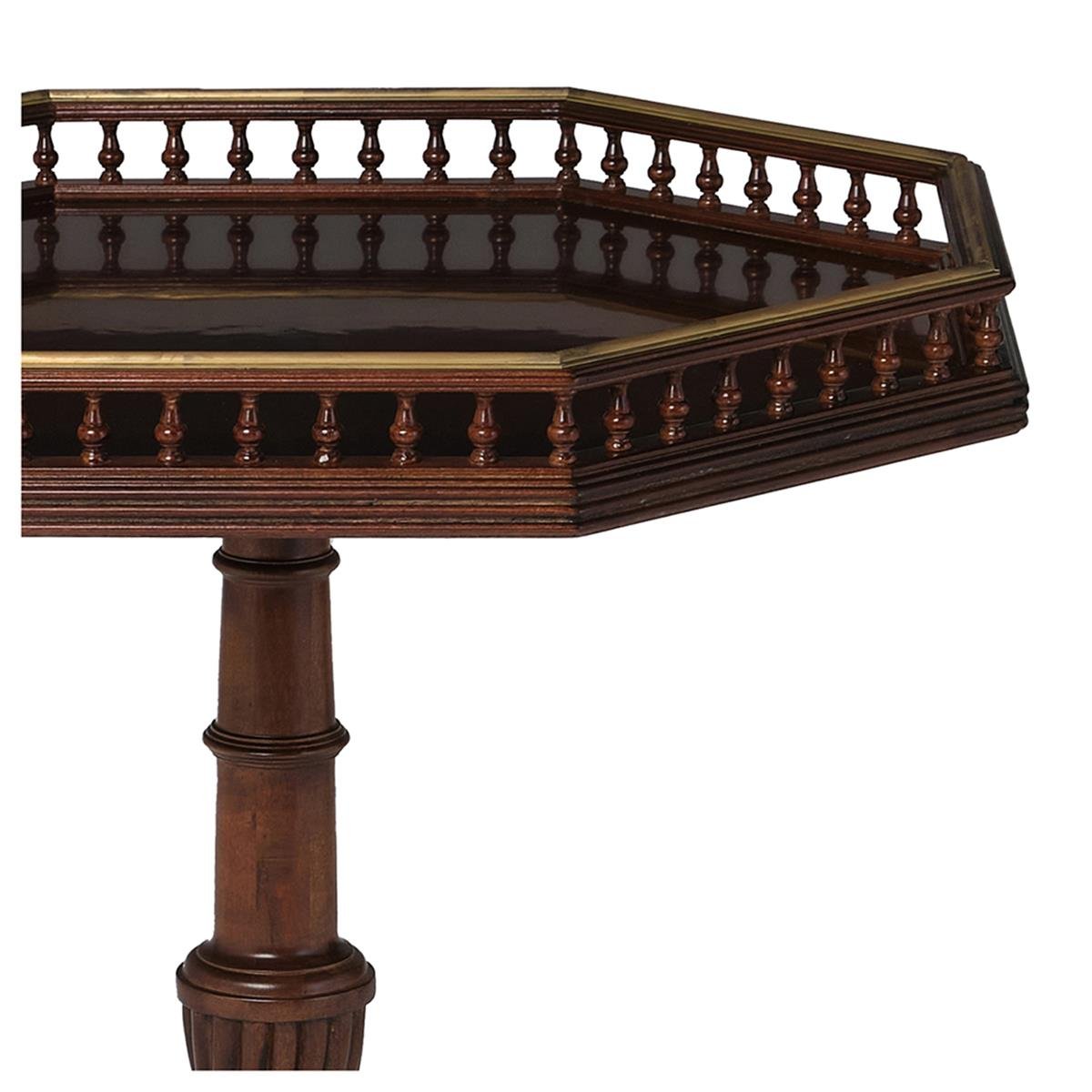 American Cherry / Mcintire Yan Sehpa (Altıgen Tabla) - 71W x 71D x 80H cm