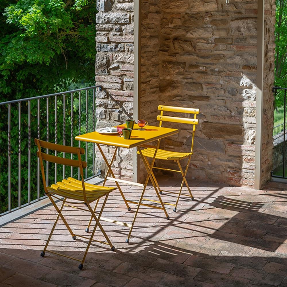 Arc En Cıel Set-(2 Adet 314 Sandalye-1 Adet 334 Masa)-Curry yellow (62) (3513)