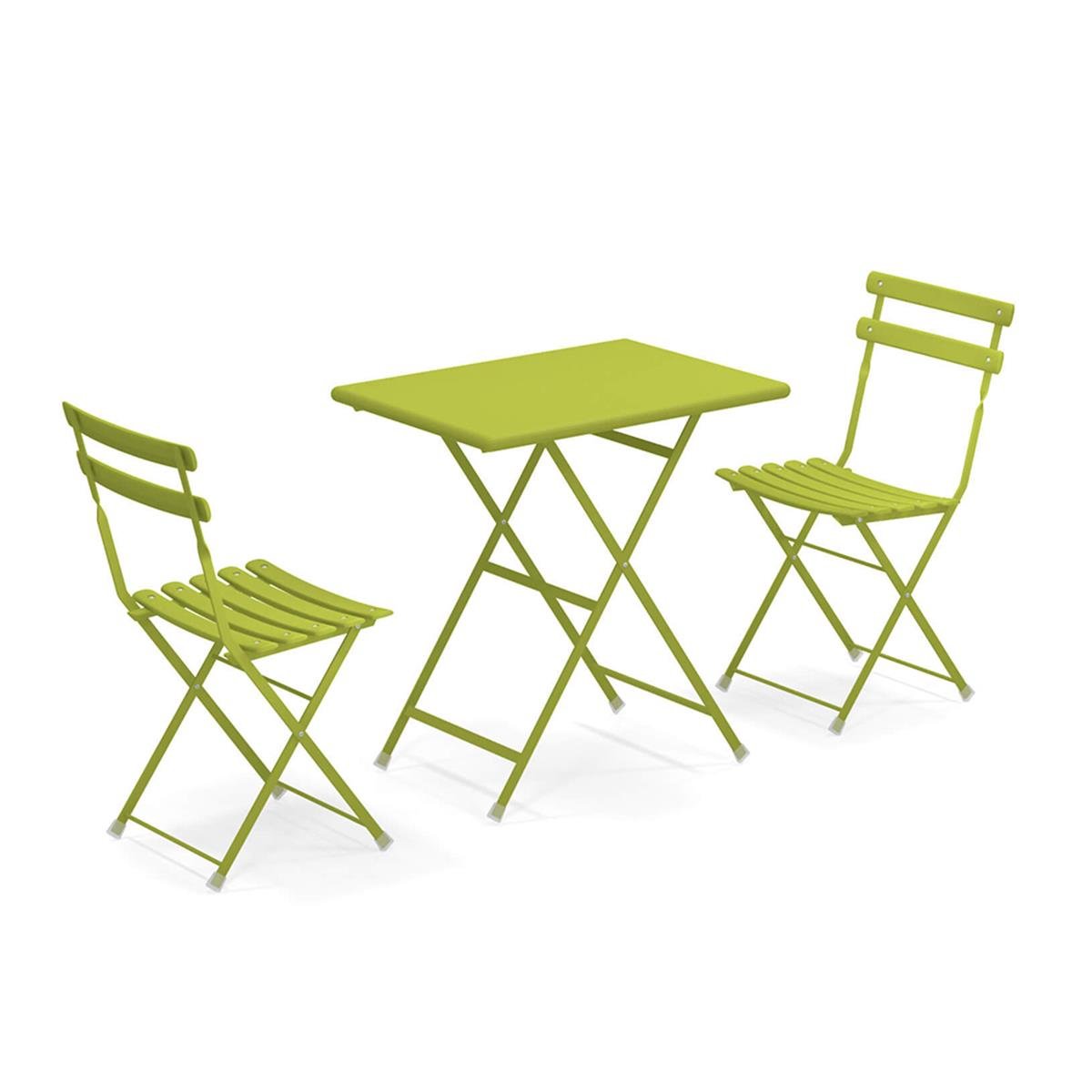 Arc En Cıel Set-(2 Adet 314 Sandalye-1 Adet 334 Masa)- Green(60) (3513)