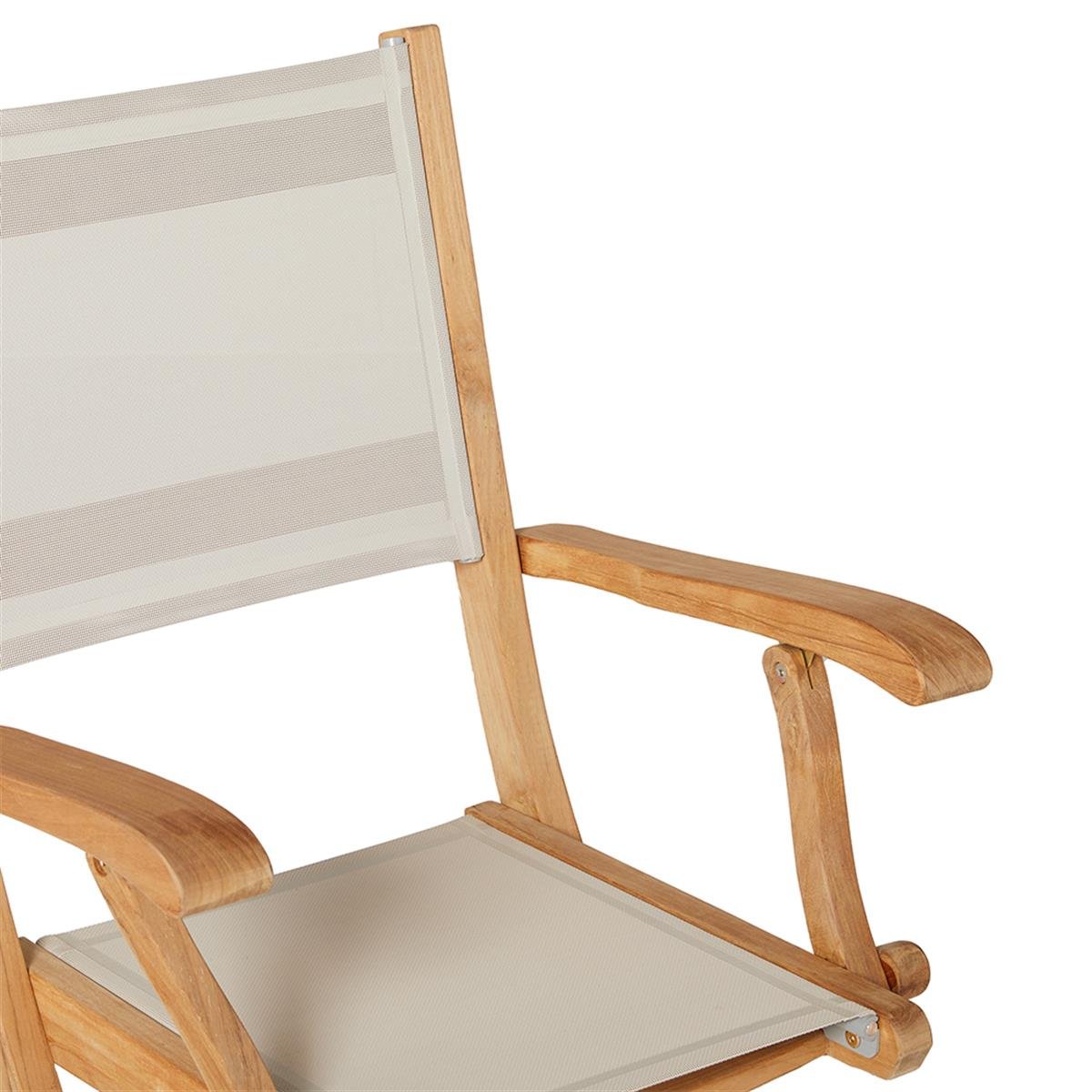 Arona Batyline Katlanır Kollu Sandalye-Beige