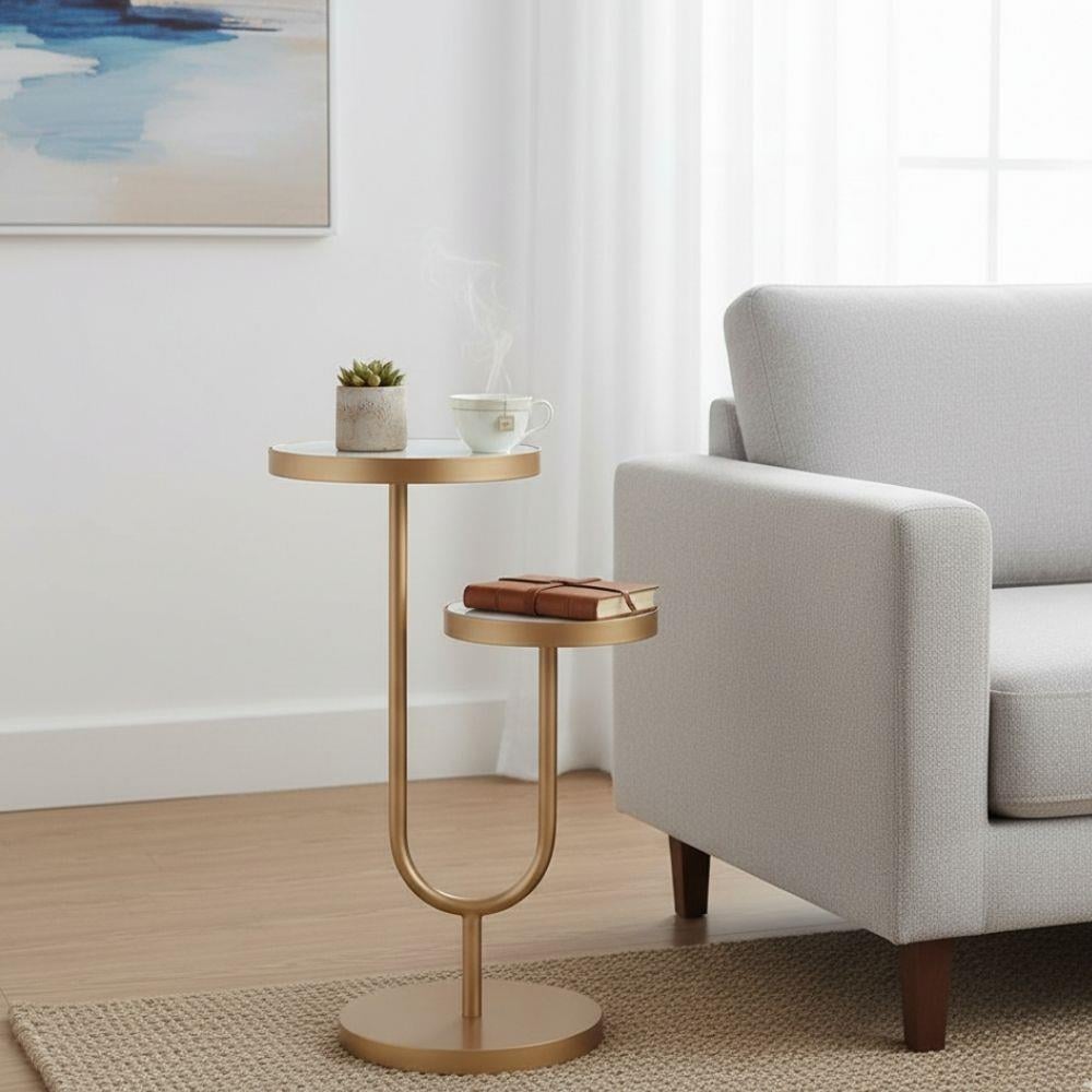 Bassett Mirror Scatter Gold Yan Sehpa