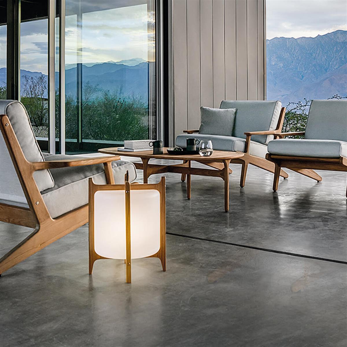 Bay Orta Sehpa-Natural Teak