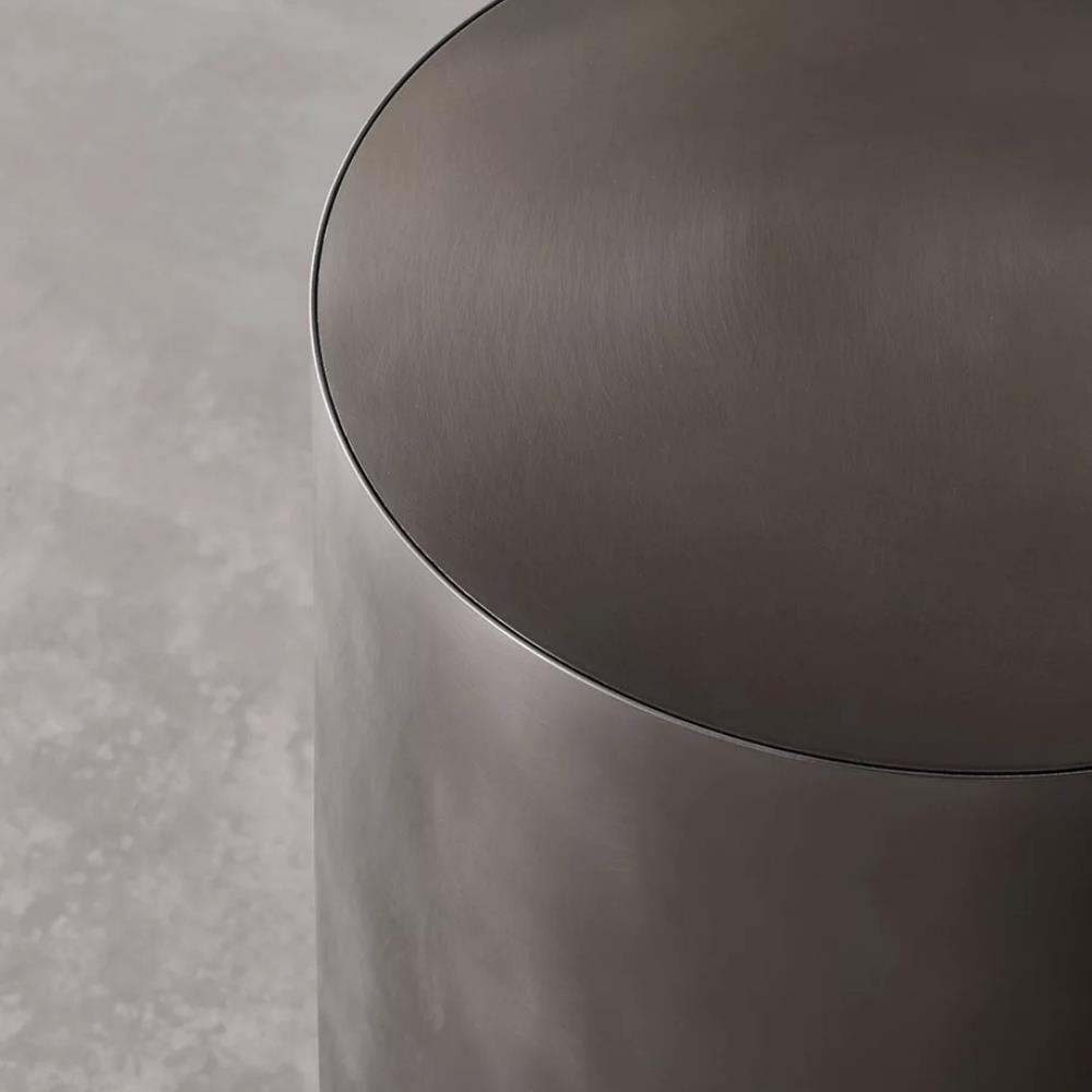 Belt 35R Yan Sehpa-Top Back-Painted Glass Chocolate-Base Steel (BLTB35R)